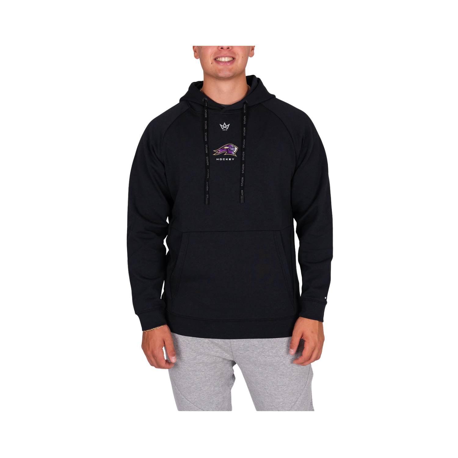 ST.MICHAELS HOCKEY ROYALKNIT HOODIE - ONYX