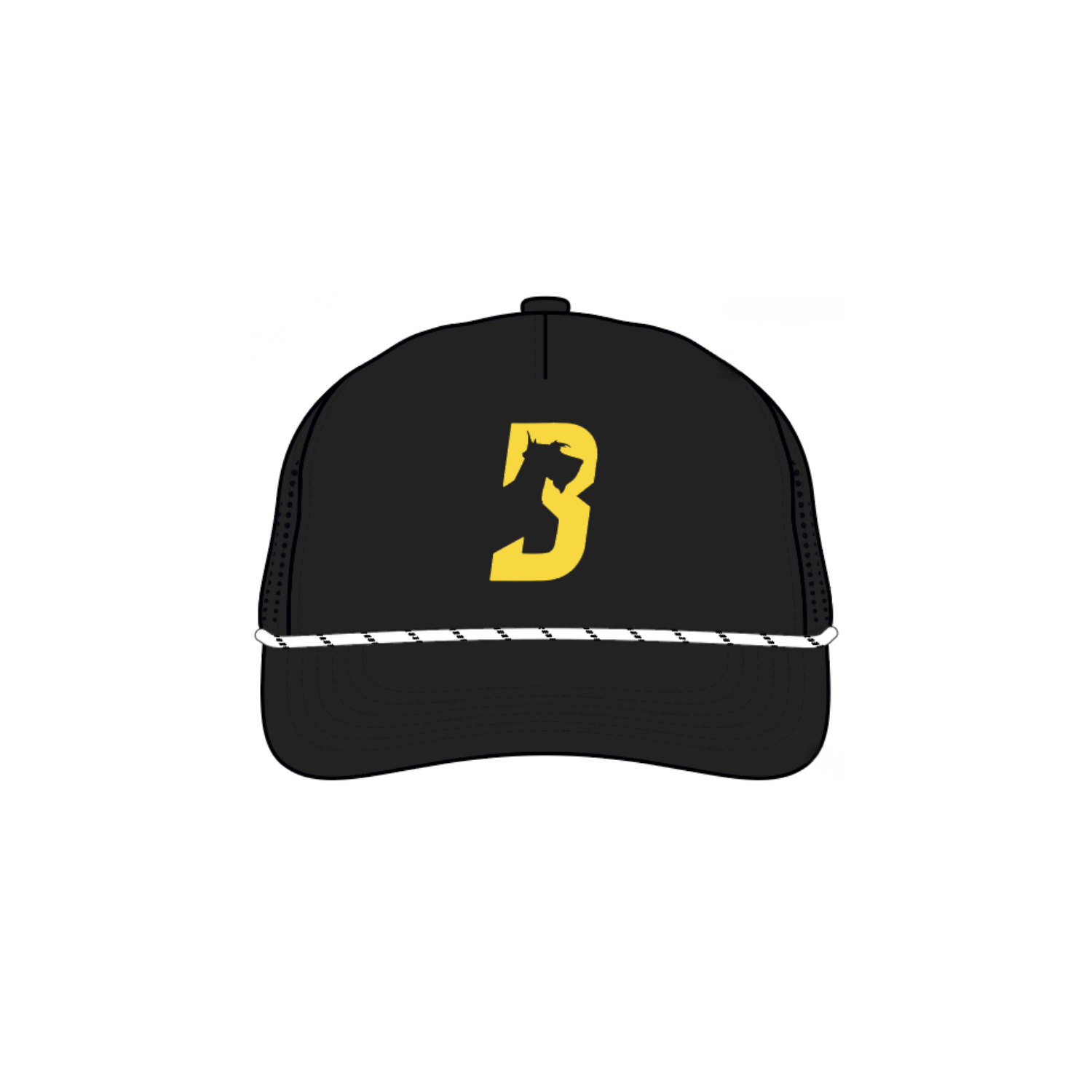 BALLSTON SPA BASEBALL PRO-TECH HALF-STRUCTURED 5-PANEL SNAPBACK - BLACK