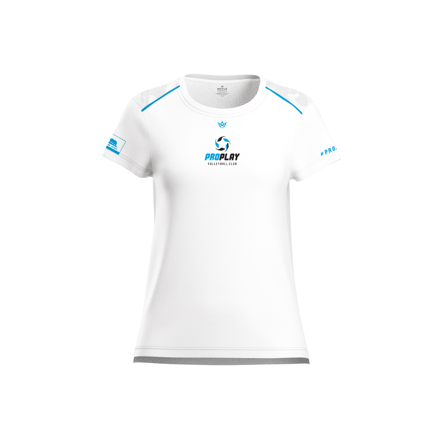 PROPLAY VOLLEYBALL COACH WOMEN'S AURA TEE [WHITE]