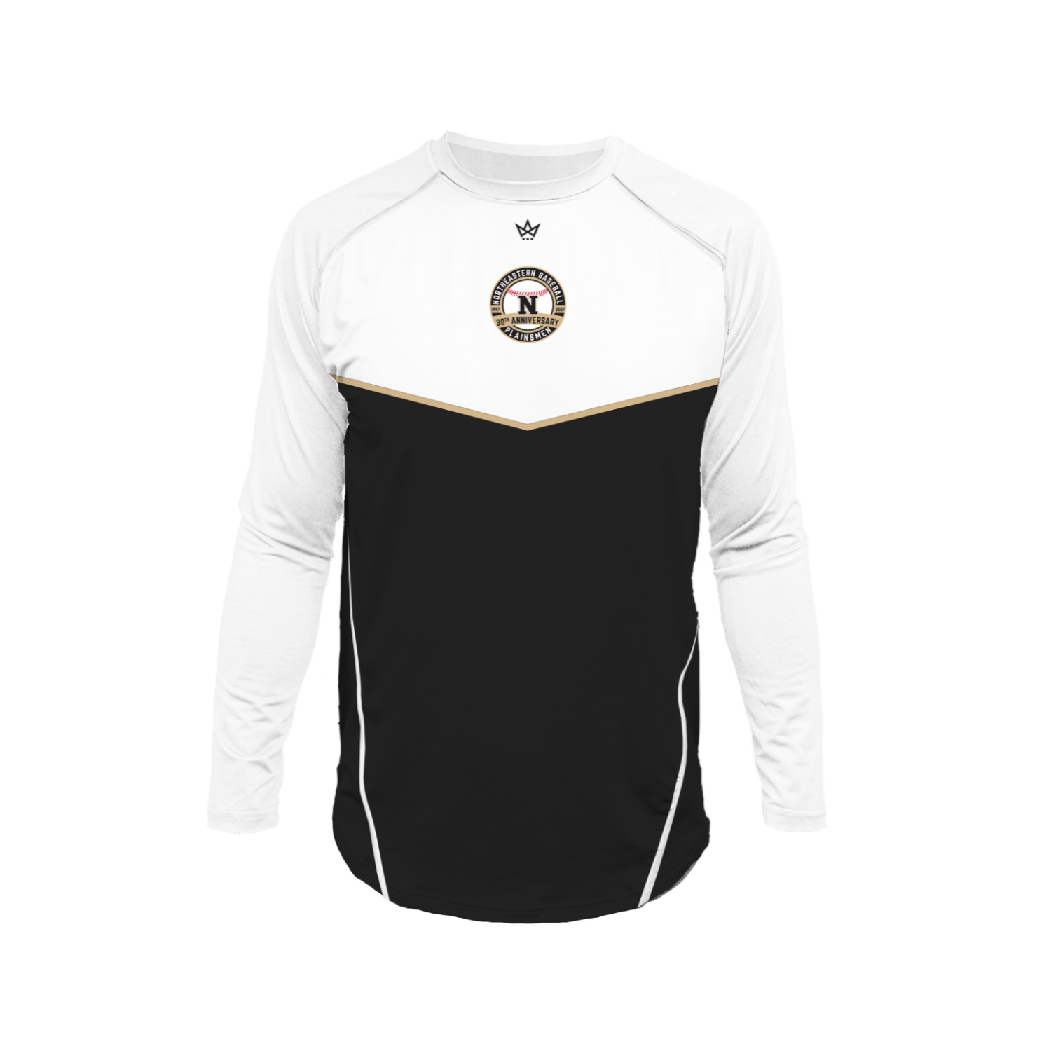 NJC BASEBALL PRO VENTED LS [WHITE/BLACK]