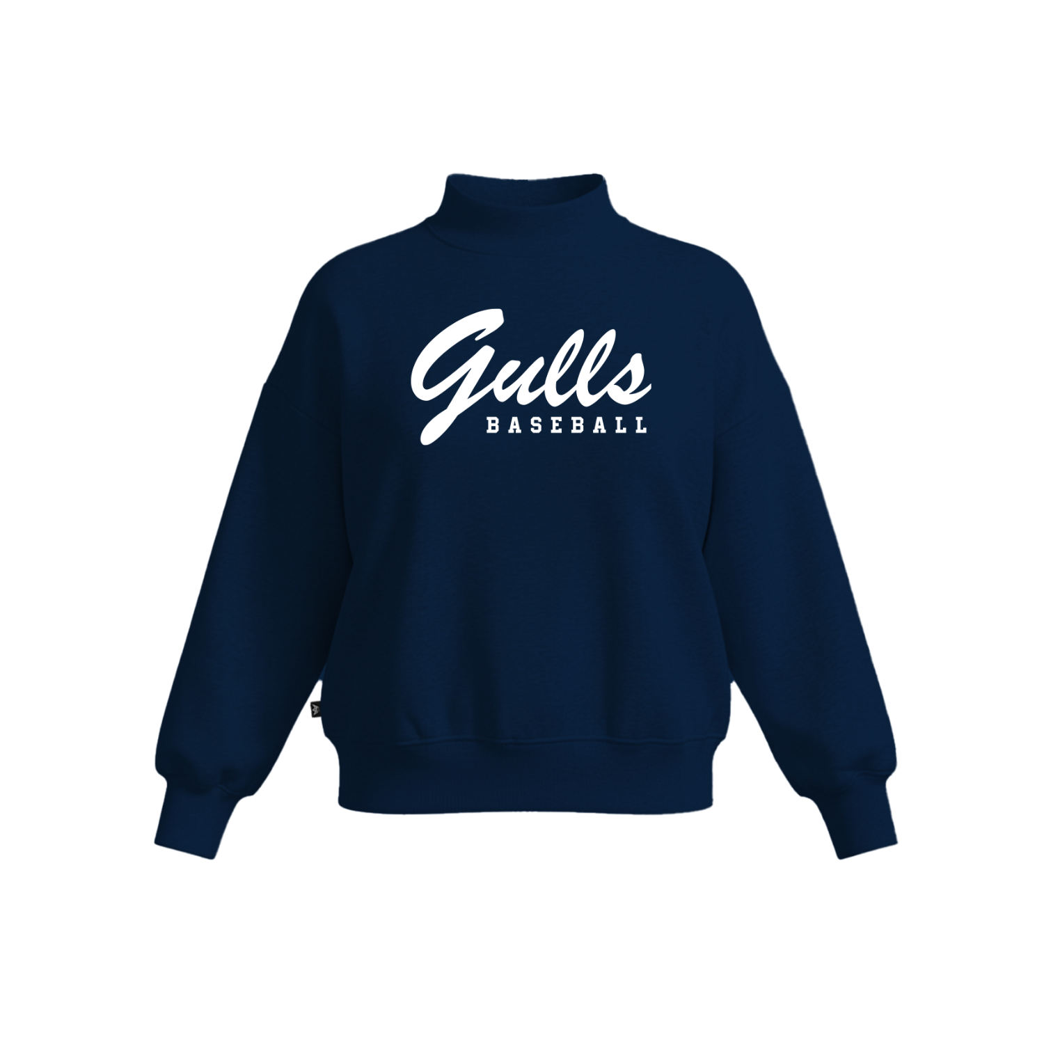 ENDICOTT BASEBALL WOMEN'S COTTON FLEECE MOCKNECK - SP [NAVY]