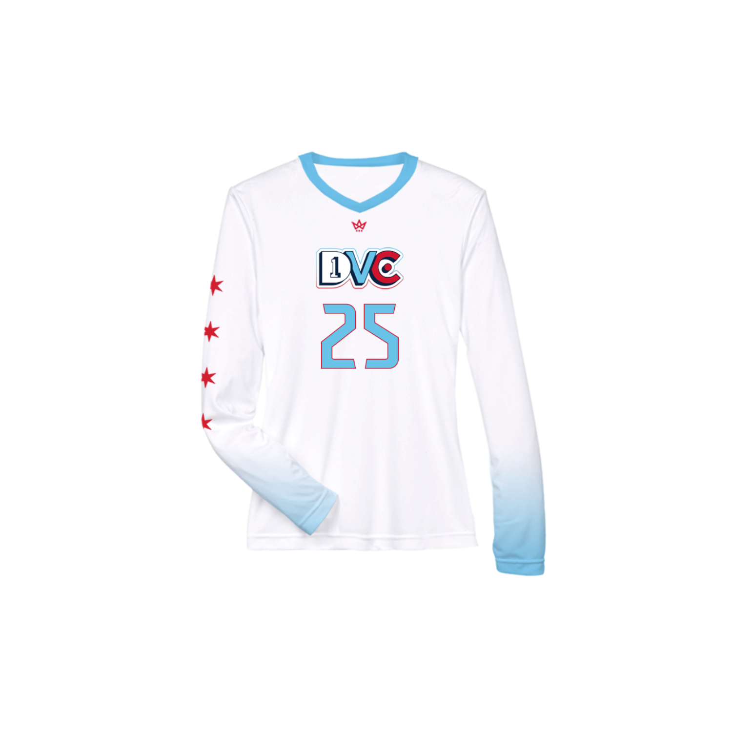 DRIVE VOLLEYBALL CLUB WOMEN'S VOLLEYBALL LS V-NECK JERSEY