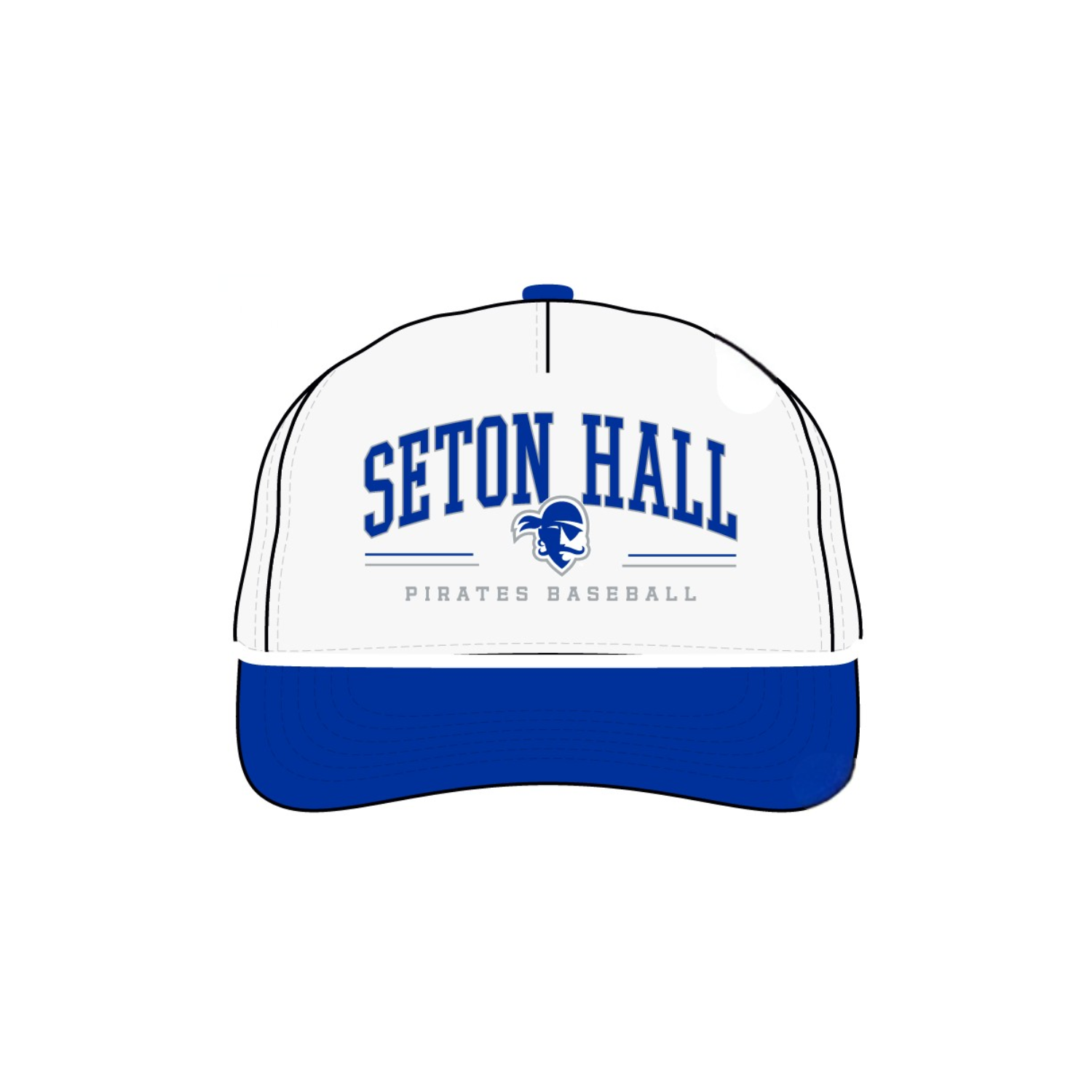 SETON HALL BASEBALL STRUCTURED 5-PANEL SNAPBACK - WHITE