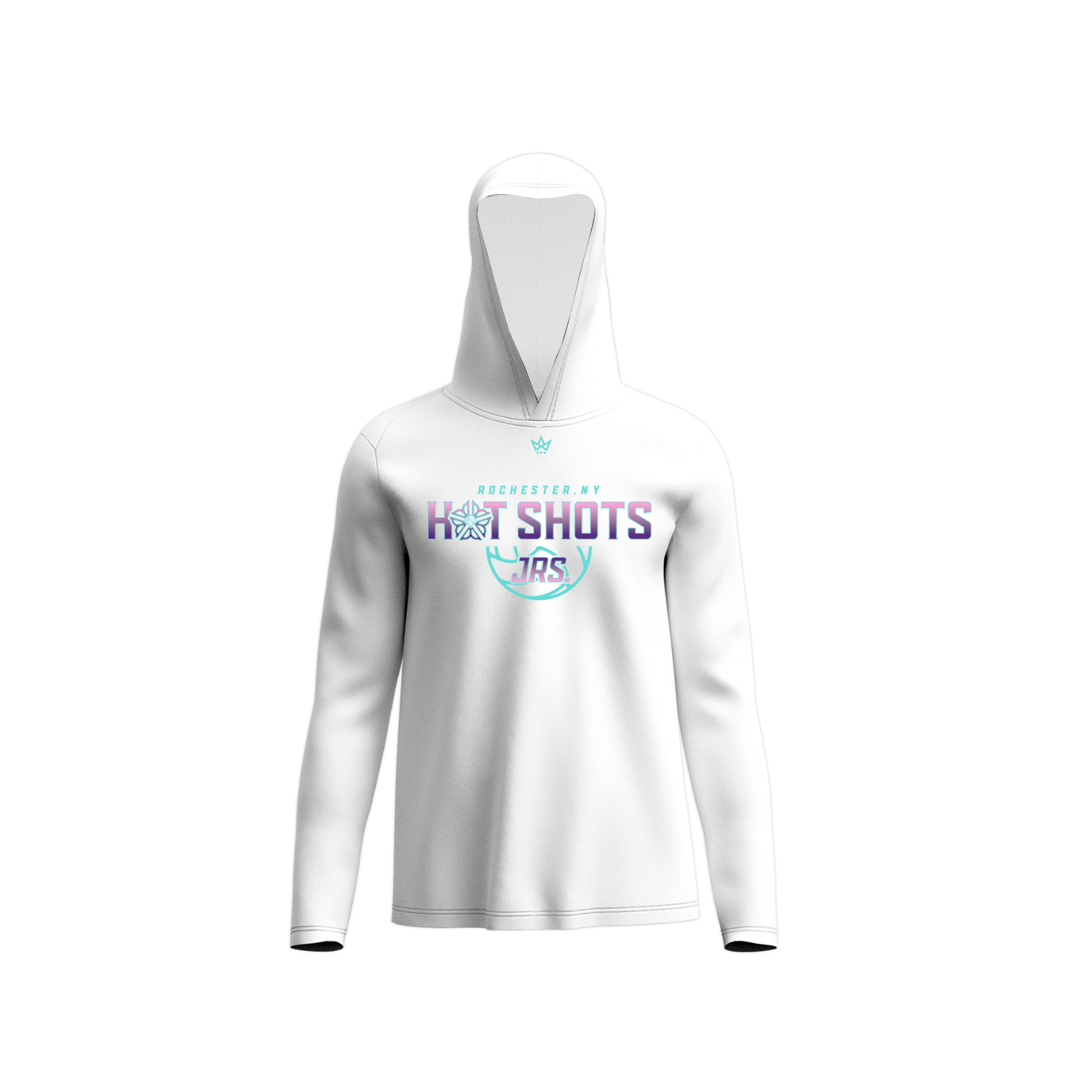 HOT SHOTS JRS PERFORMANCE LS HOODIE - WHITE
