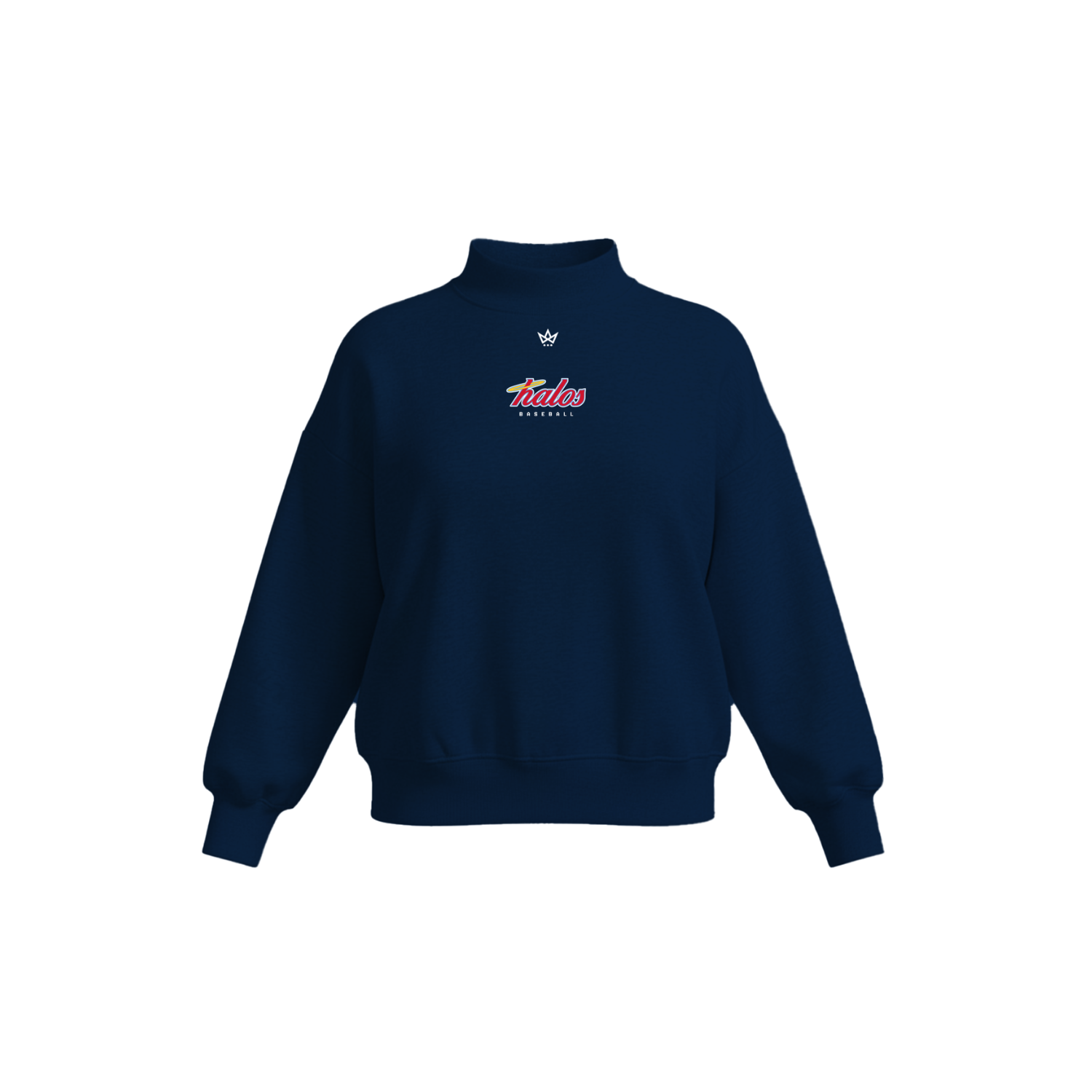 HALOS BASEBALL FALL '26 WOMEN'S COTTON FLEECE MOCKNECK