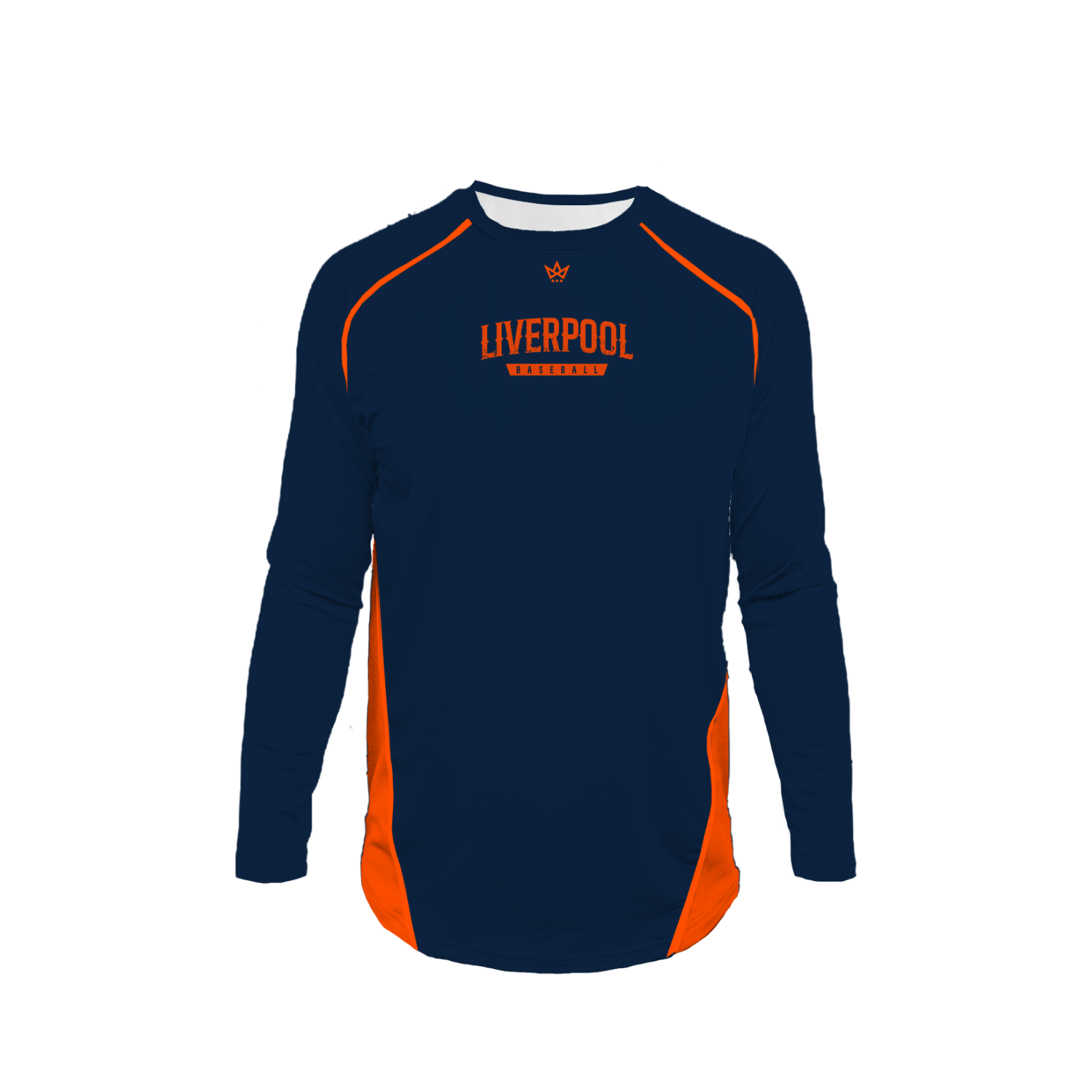 LIVERPOOL BASEBALL PRO VENTED LS [NAVY/ORANGE]