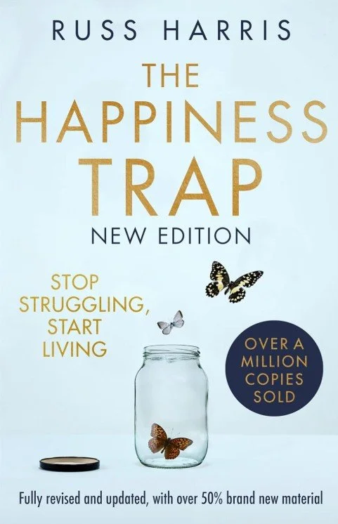 Book cover the happiness trap by russ harris
