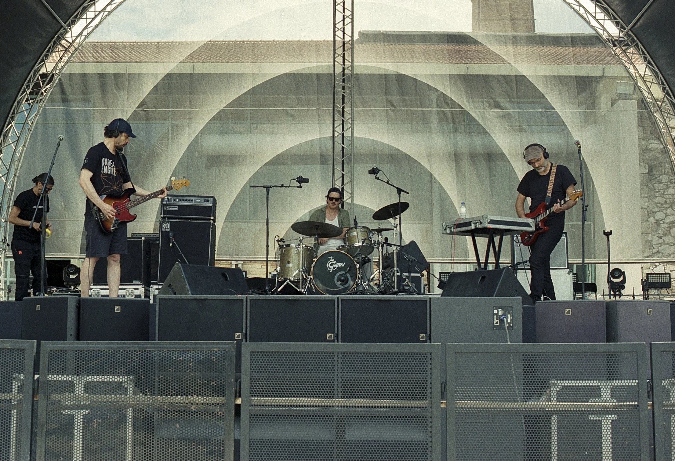sound check at Gazi