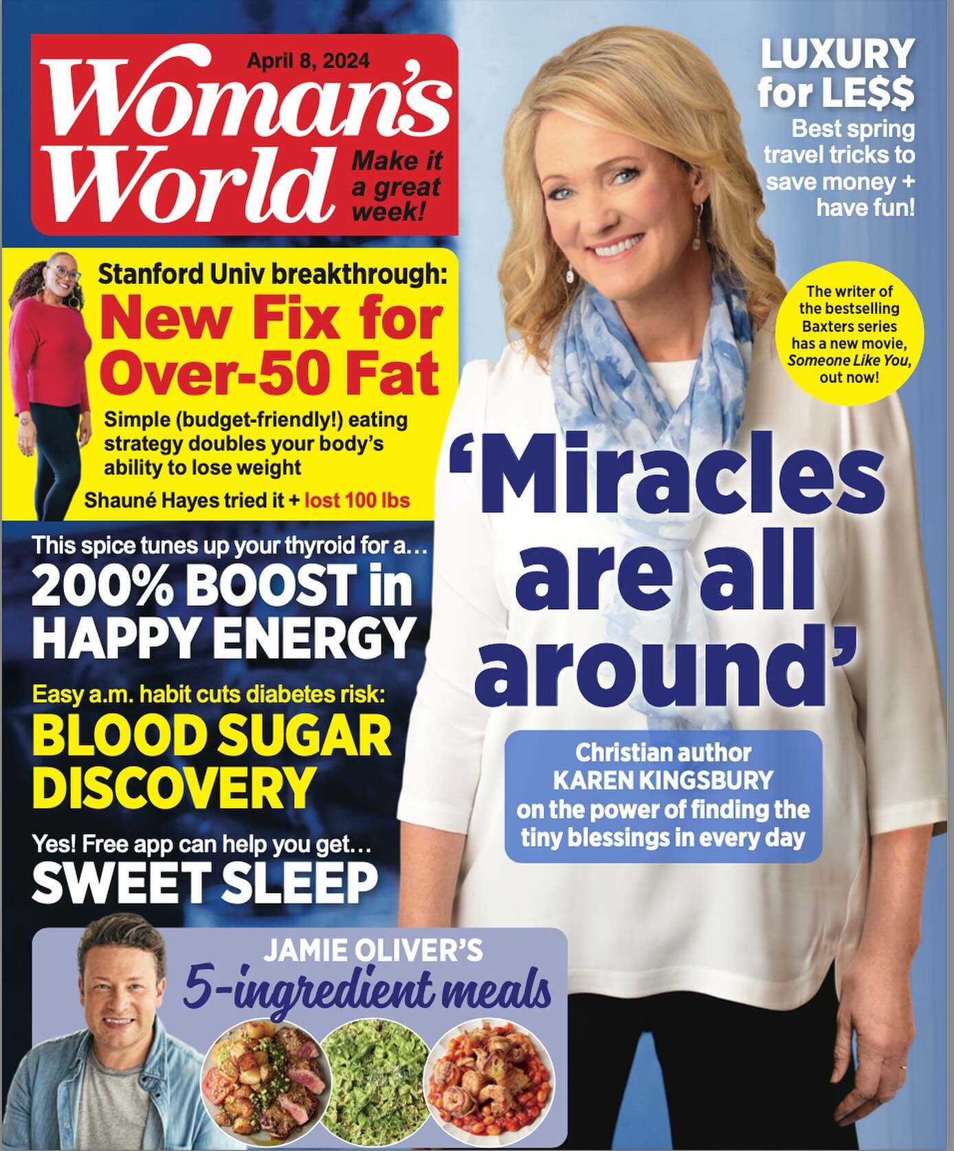 And guess who made the cover of @womansworldmag, beautiful people! 
Yours truly! 🙌🏾💜

This is a good, Good Friday! ☺️ 

Now out on stands! So grateful for the opportunity to share how I went plant-based, got off multiple meds, lost 100 pounds and 