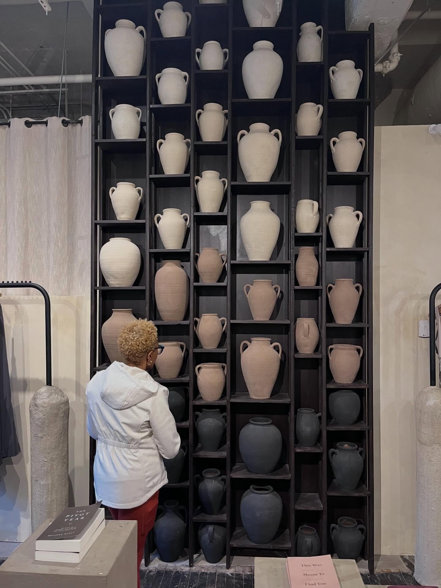 Standing in a room full of vessels&hellip; thinking about everything I&rsquo;ve had to pour out to become who I am.