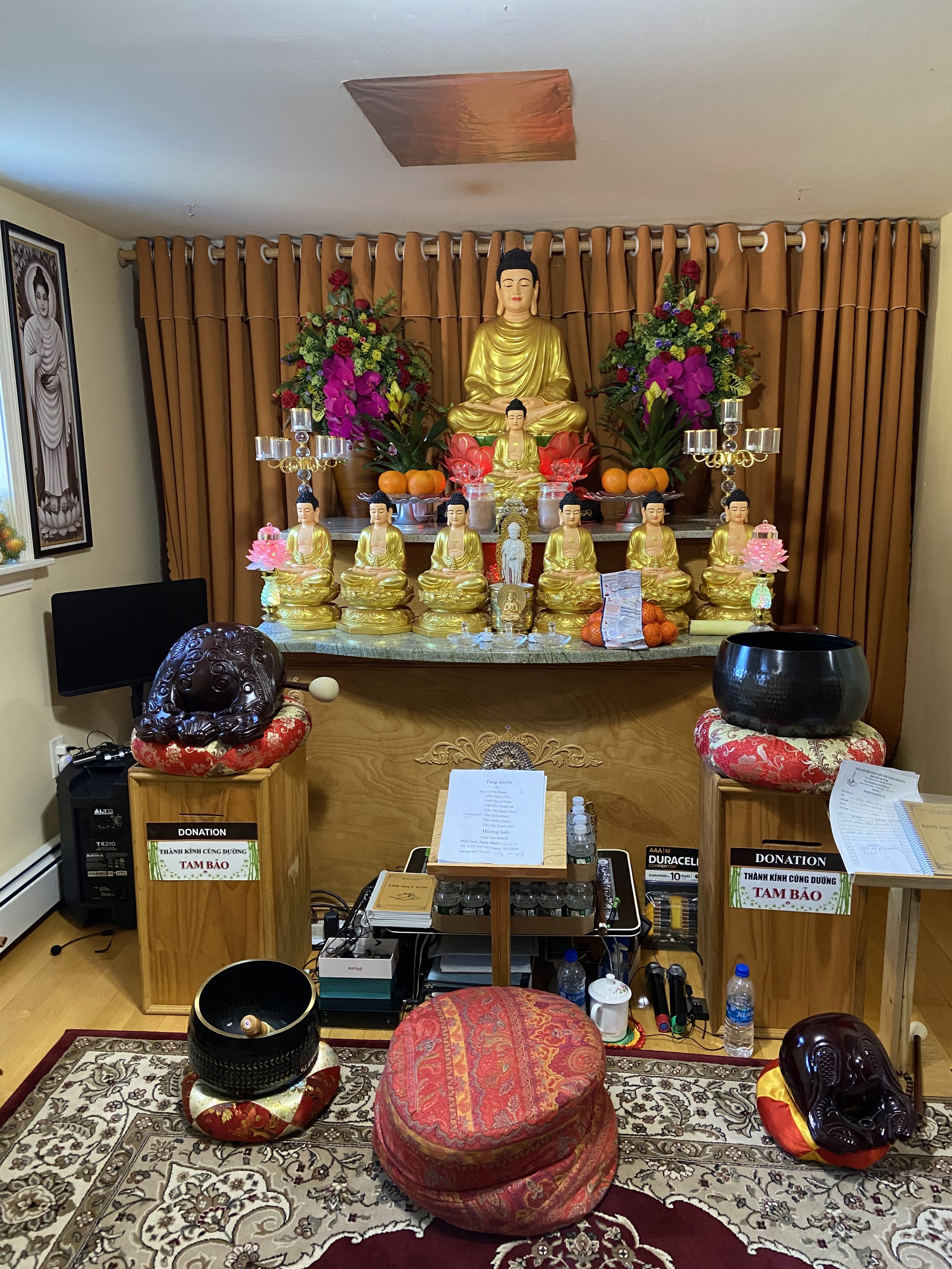 Altar at Tinh Vien Quan Am Pagoda in Haverhill.