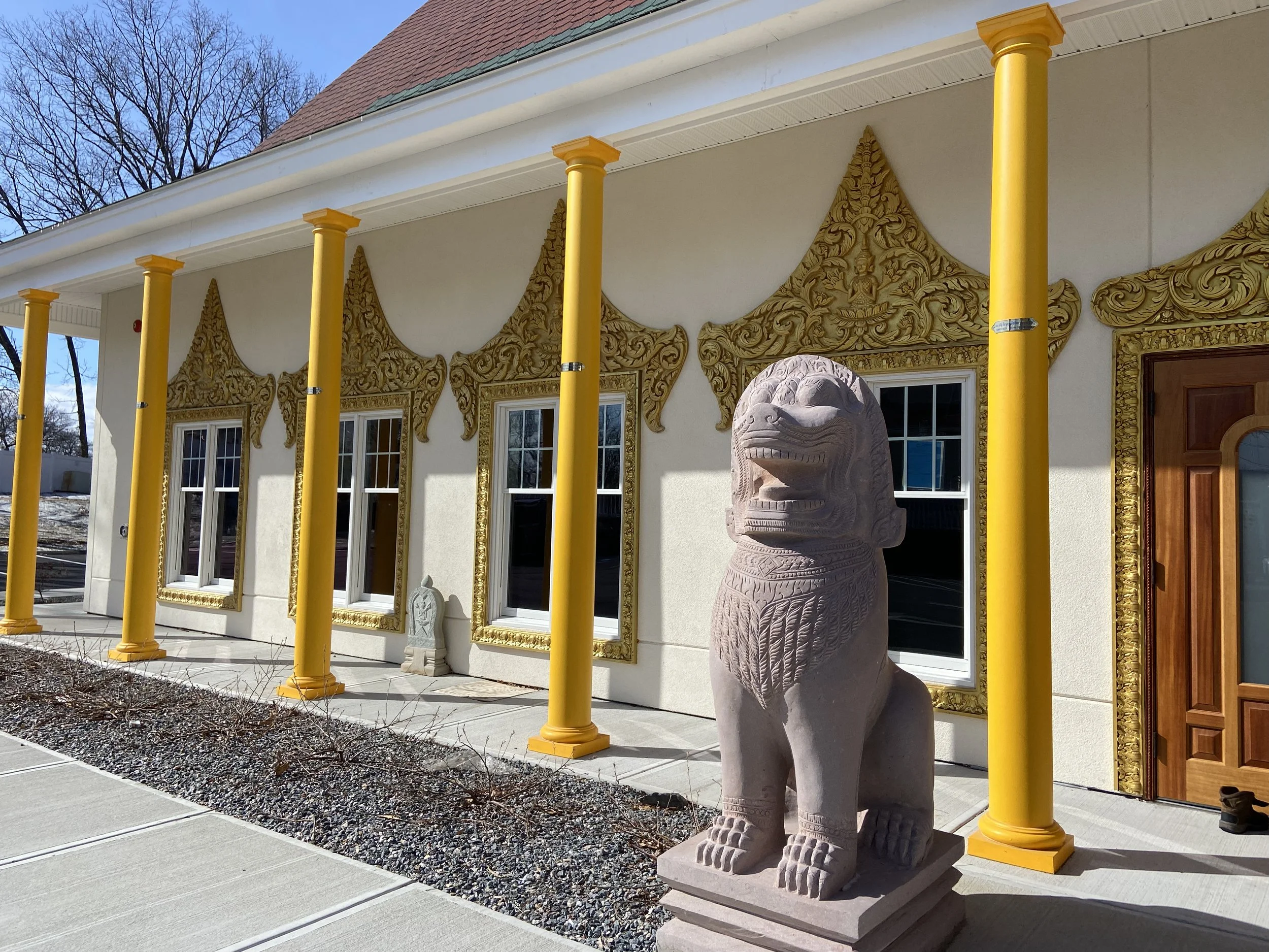 The newly constructed Trairatanaram Temple in North Chelmsford.