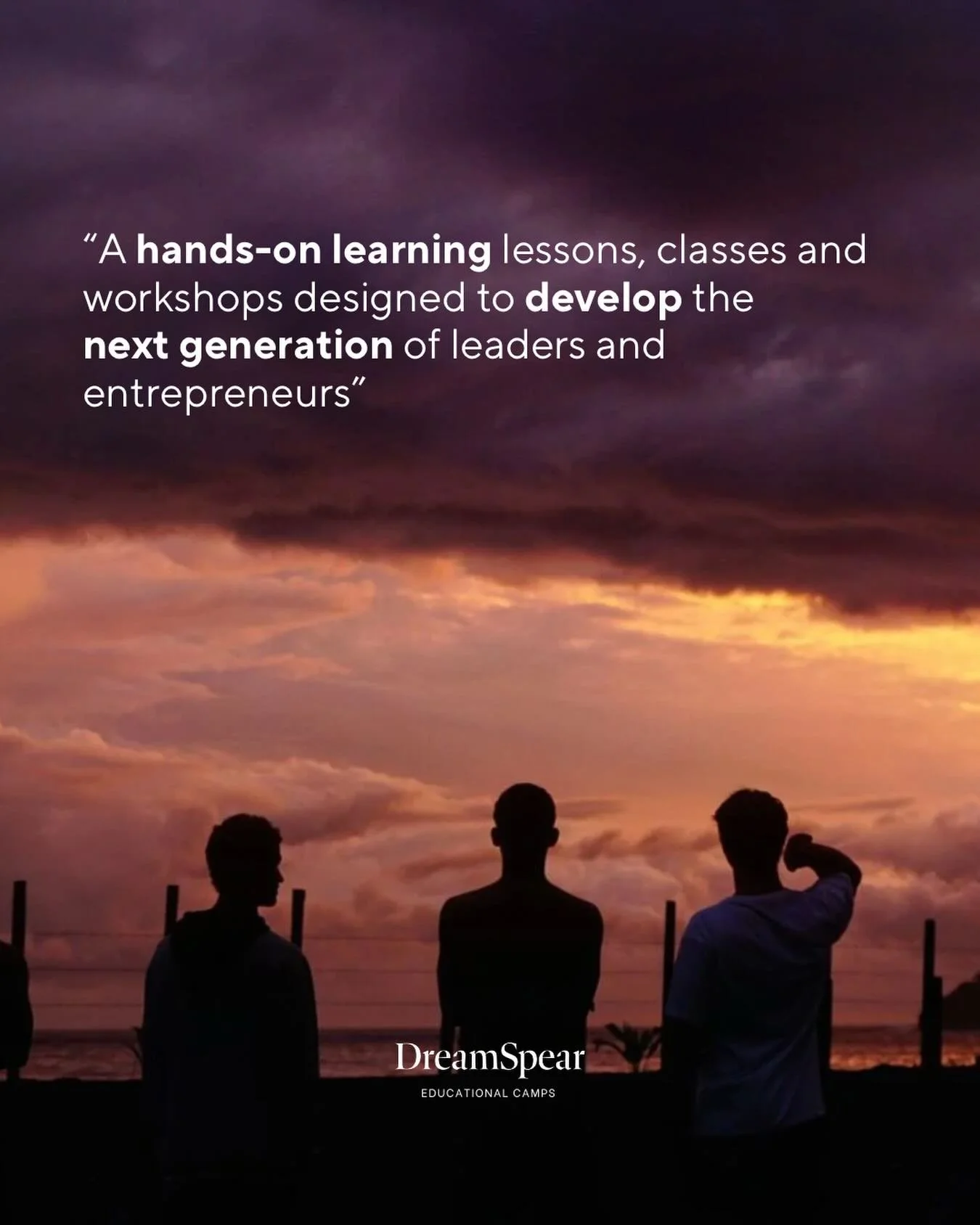 DreamSpear Educational Camps
JUNE 2026

Entrepreneurship &amp; Leadership Camp ⛺️ 
15 Days Immersive Program