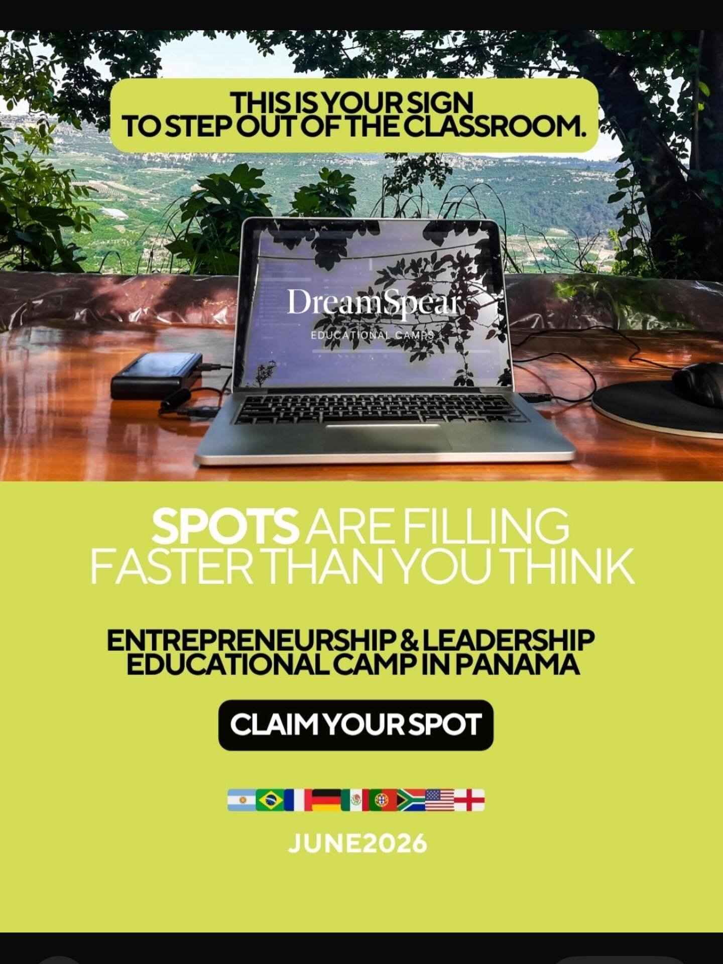 Stop scrolling.

This is your sign to step out of the classroom.

&rarr; 2 &amp; 3 week immersive experience
&rarr; Leadership + entrepreneurship
&rarr; Real-world execution
&rarr; Panama 🇵🇦

Only 25 spots available.
Apply Now!‼️

Comment MINDSET a