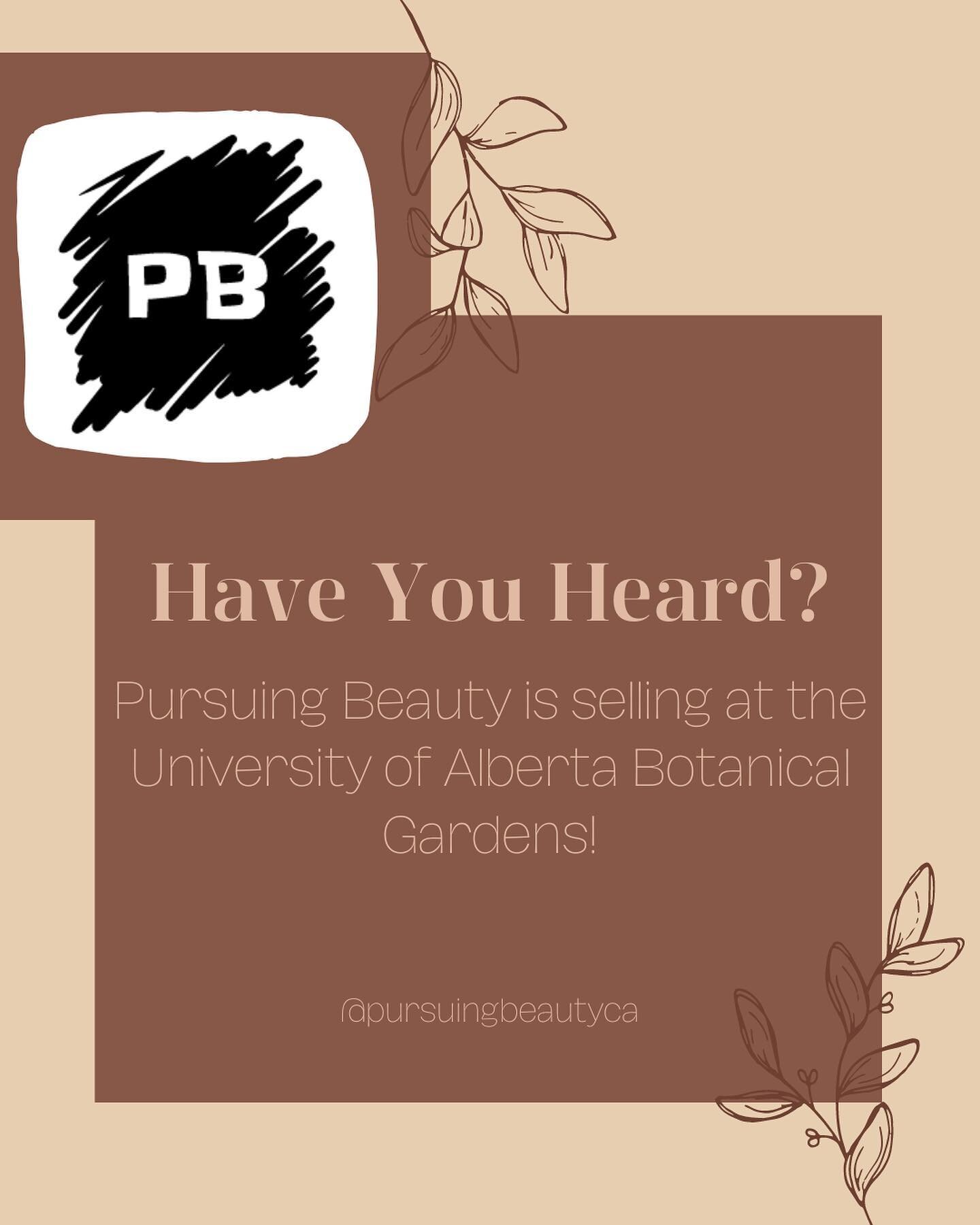In case you missed yesterdays reel&hellip; here are the details! We are so excited to be selling here! ❤️🥰
-
Date: August 21st
Time: 11AM
Location: University of Alberta Botanical Gardens
-
Can&rsquo;t wait to see you there! 🥳🙌
-
#pursuingbeautyca