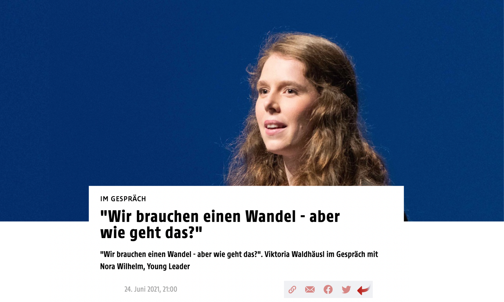 ö1 (ORF) im Gespräch mit Nora Wilhelm