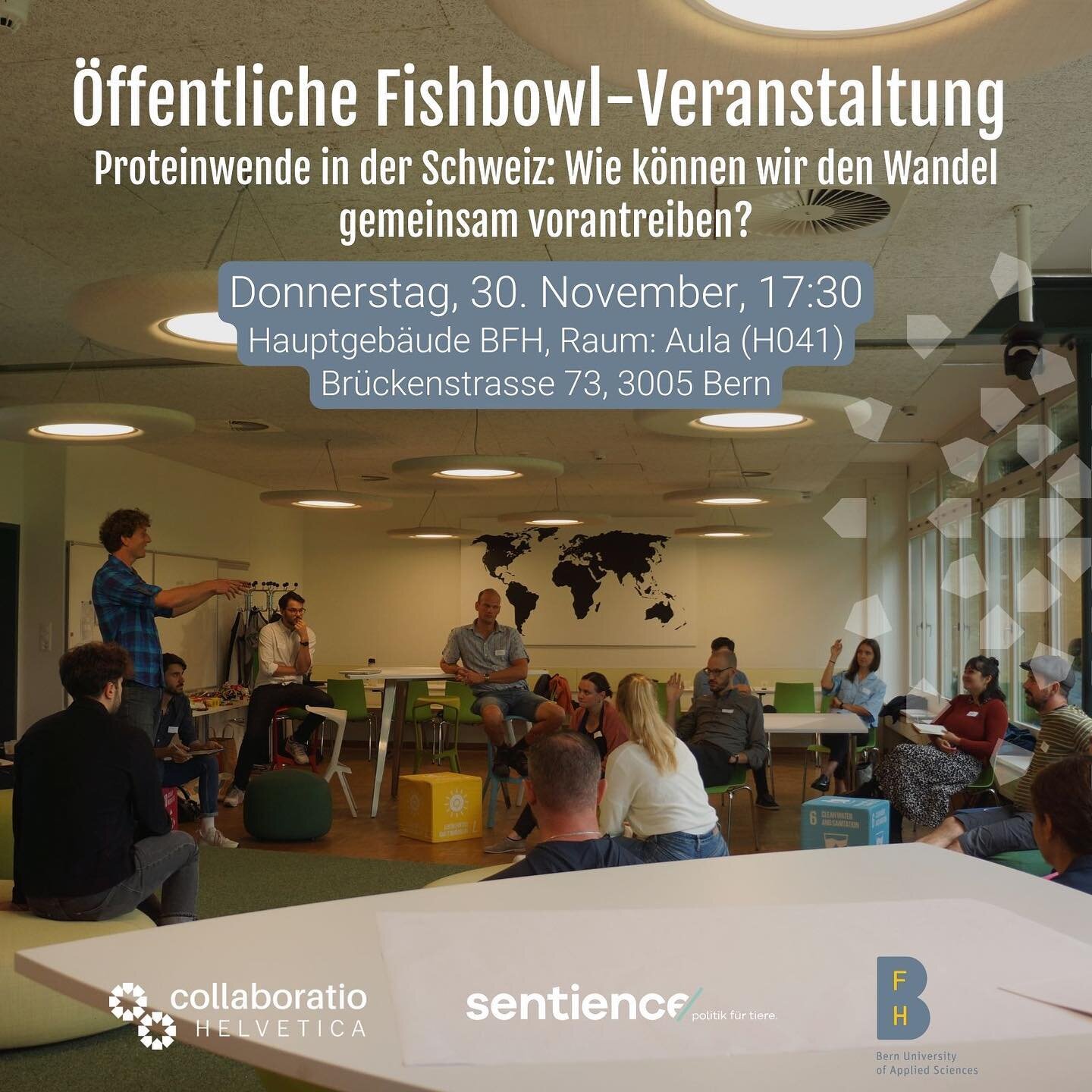 📢 Proteinwende in der Schweiz: Wie k&ouml;nnen wir den Wandel gemeinsam vorantreiben? Wenn auch du Teil des Gespr&auml;chs rund um die Proteinwende in der Schweiz werden m&ouml;chtest, ist hier die Gelegenheit: Gemeinsam mit Sentience und der Berner