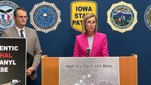 Governor Reynolds speaks on the fentanyl crisis. 