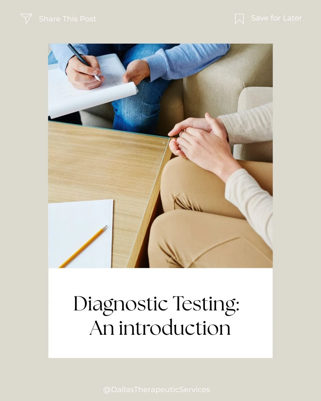 Diagnostic evaluations are more than a set of tests, they&rsquo;re a way to gain clarity, understanding, and direction for your next steps. At DTS, our evaluations help identify underlying mental health concerns such as anxiety, depression, ADHD, tra
