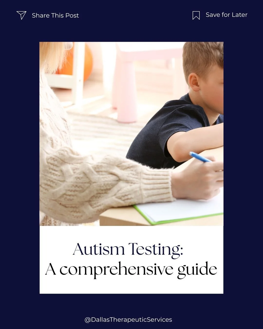 Autism testing is more than a checklist, it&rsquo;s a way of gaining clarity, understanding, and direction. At DTS, our evaluations begin with a careful look at developmental history and current experiences, whether that means noticing patterns in co