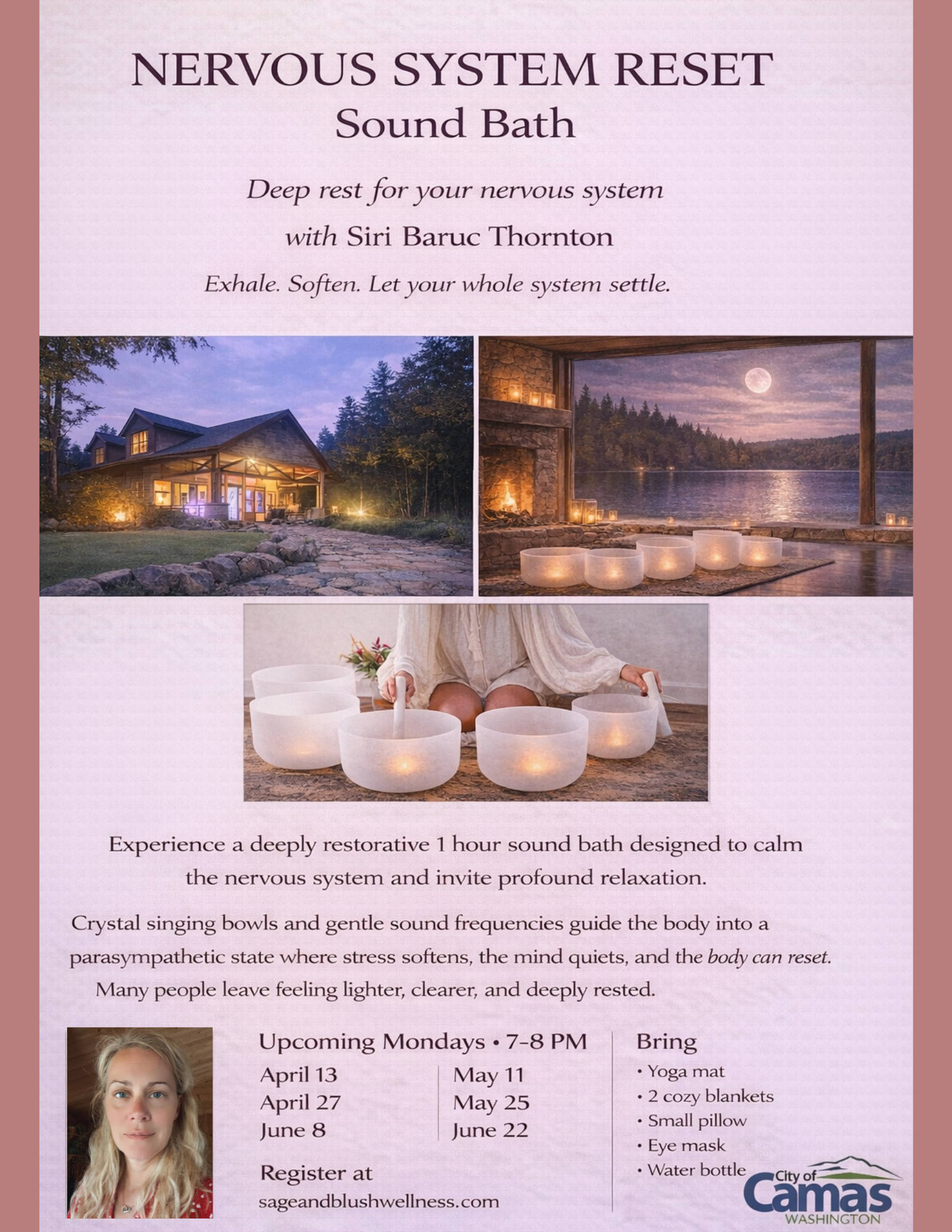 Nervous System Reset Series Crystal Singing Bowl Sound Bath