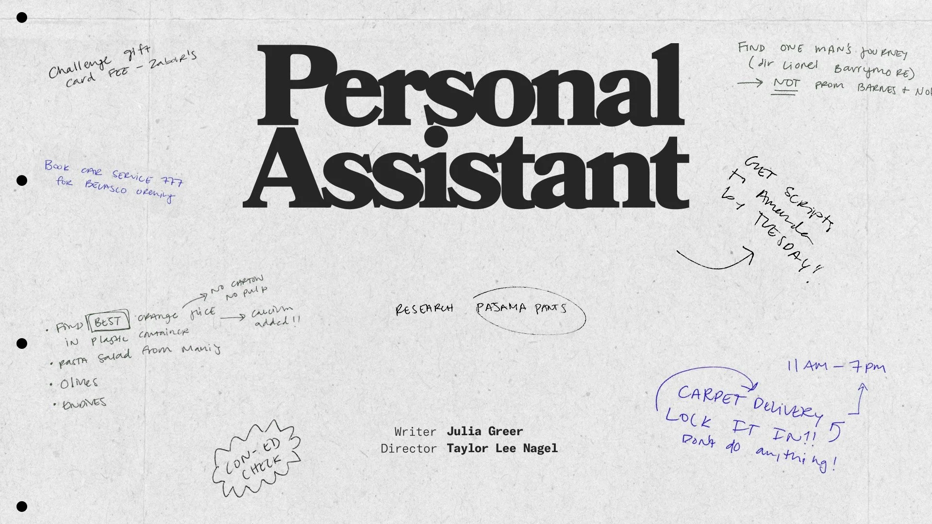 PERSONAL ASSISTANT