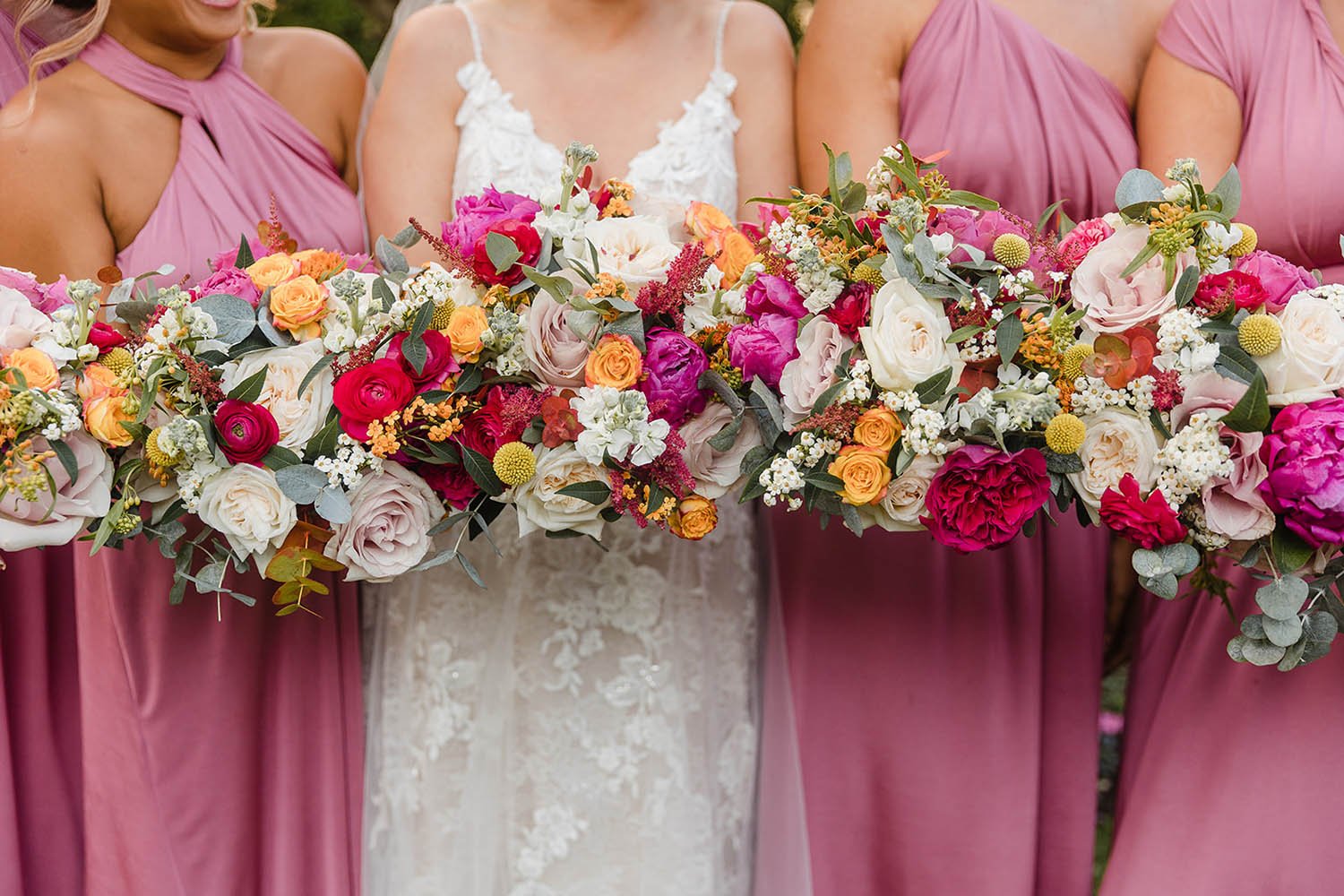 19 colourful winter wedding flowers oxwich bay.jpg