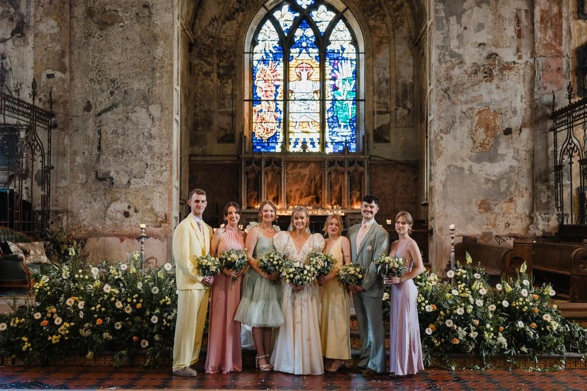Spring Pastel Modern Wedding at The Mount Without, Bristol.