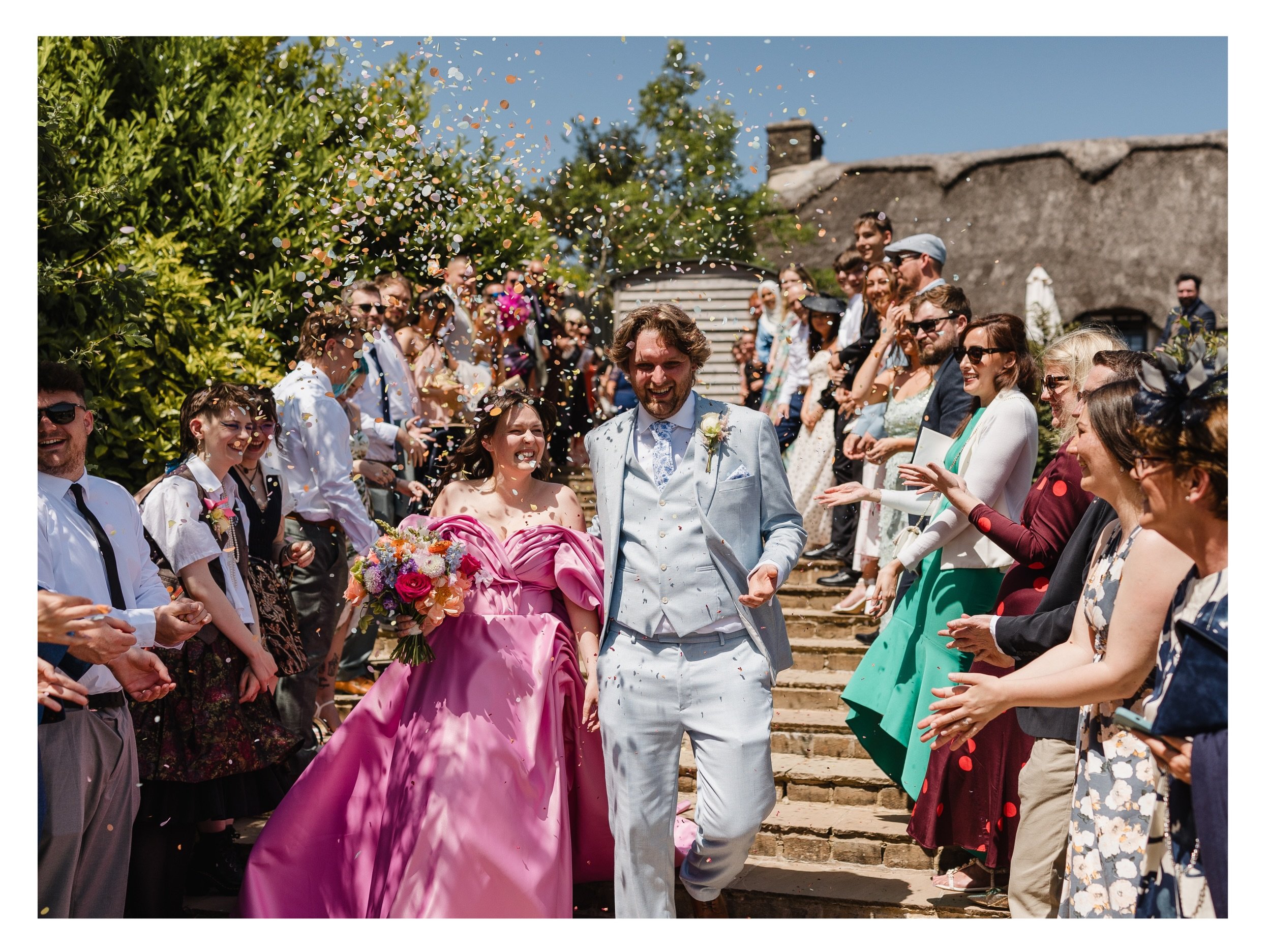 Colour + joy at one of my favourite venues with an incredible couple. It&rsquo;s not a bad way to spend a Monday. 💕 

Venue @theoldhouse1147 
Photography @michellehugglestonphotography 
Dress @monetre.official 
Florist @thedancingdaffodil 
Hair Styl