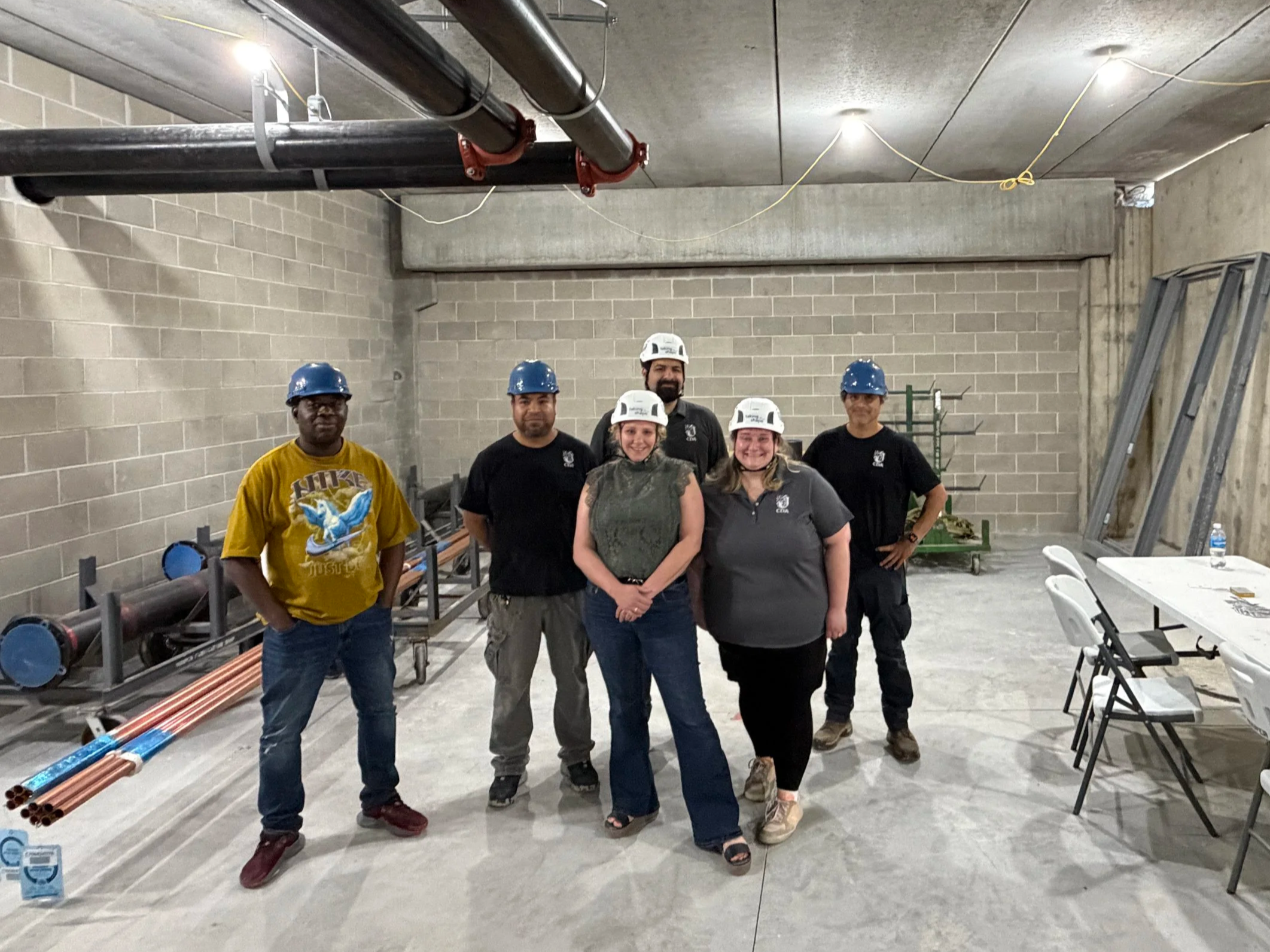 06.04.2026 - CDA Property Management and Maintenance staff tour Luna and The Kaleidoscope (B1) during construction.