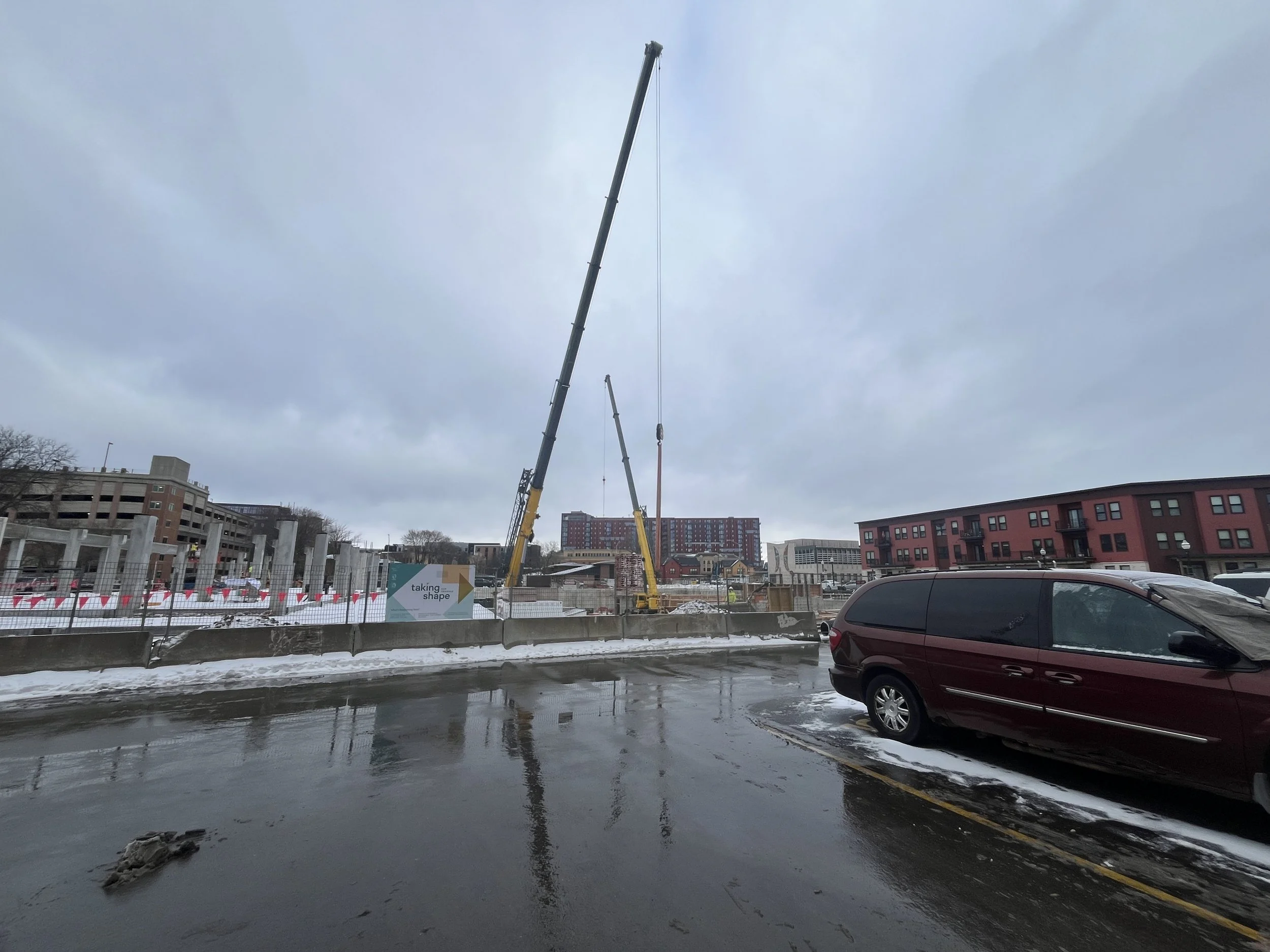 12.31.2025 - View of Luna (B1) construction site from Brittingham Apartments.