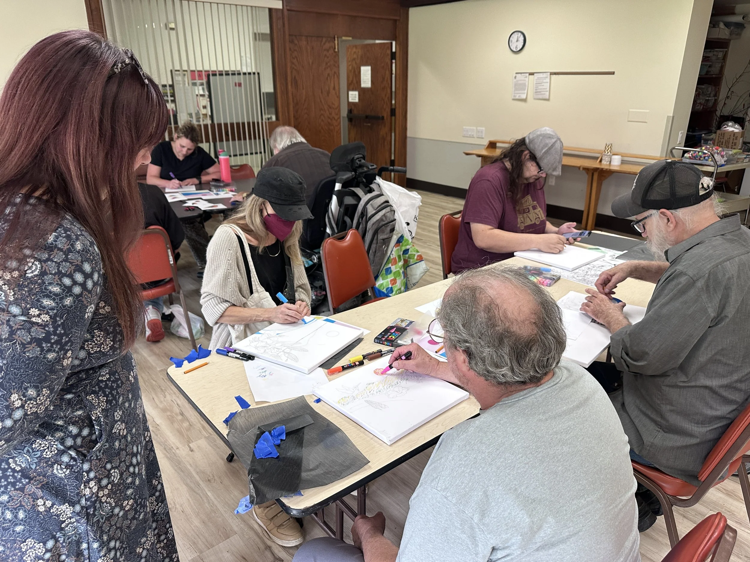 09.16.2026 - Local artist Audifax connects with CDA residents to determine themes of the future Kaleidoscope public art mural.