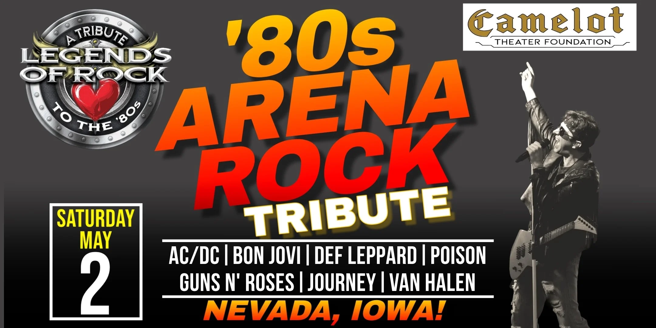 Legends of Rock: '80s Arena Rock Tribute—NEW DATE May 2nd