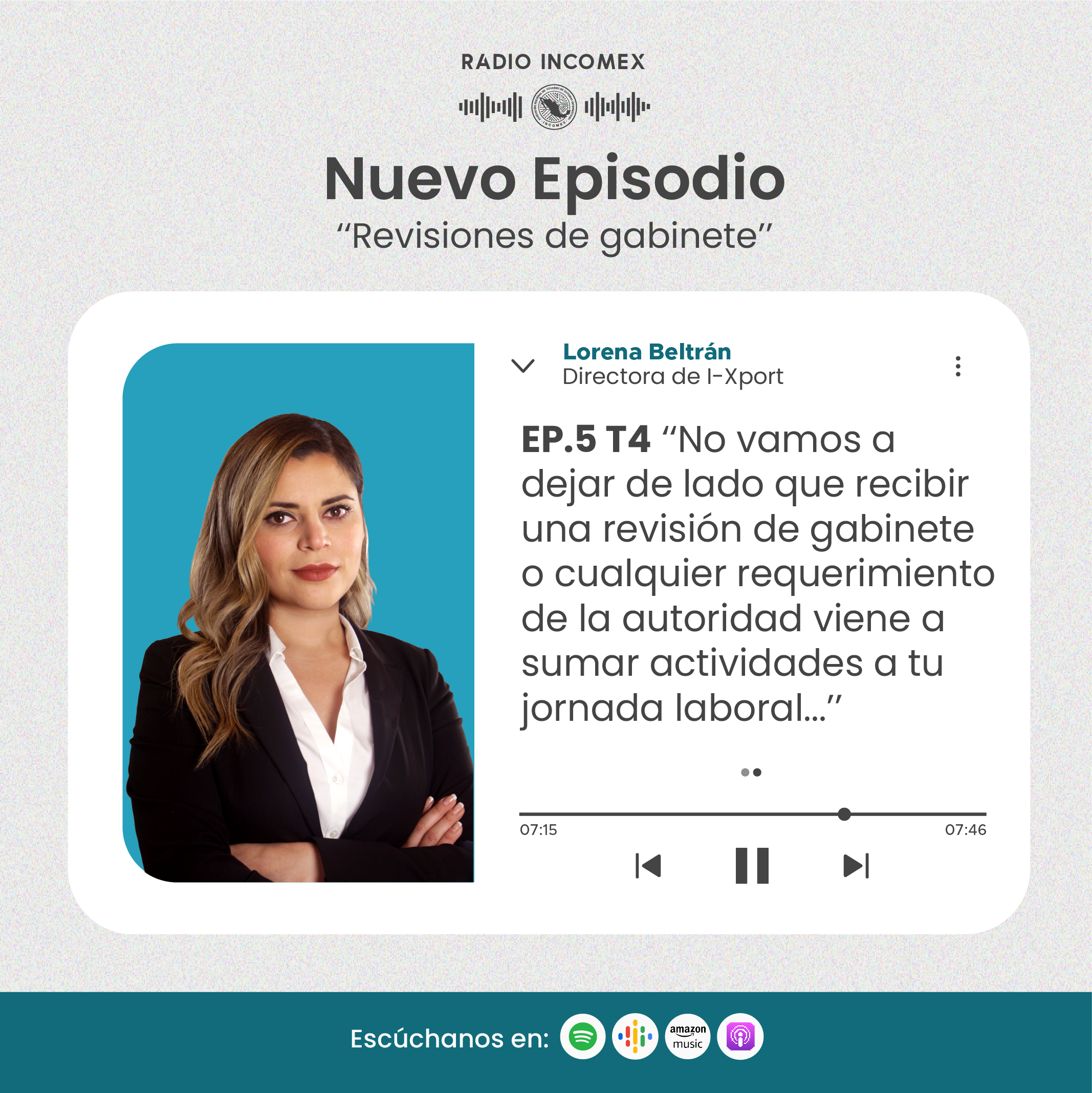 Radio Incom Revisiones de gabinete, nuevo episodio de Radio Incomex — I-Xport