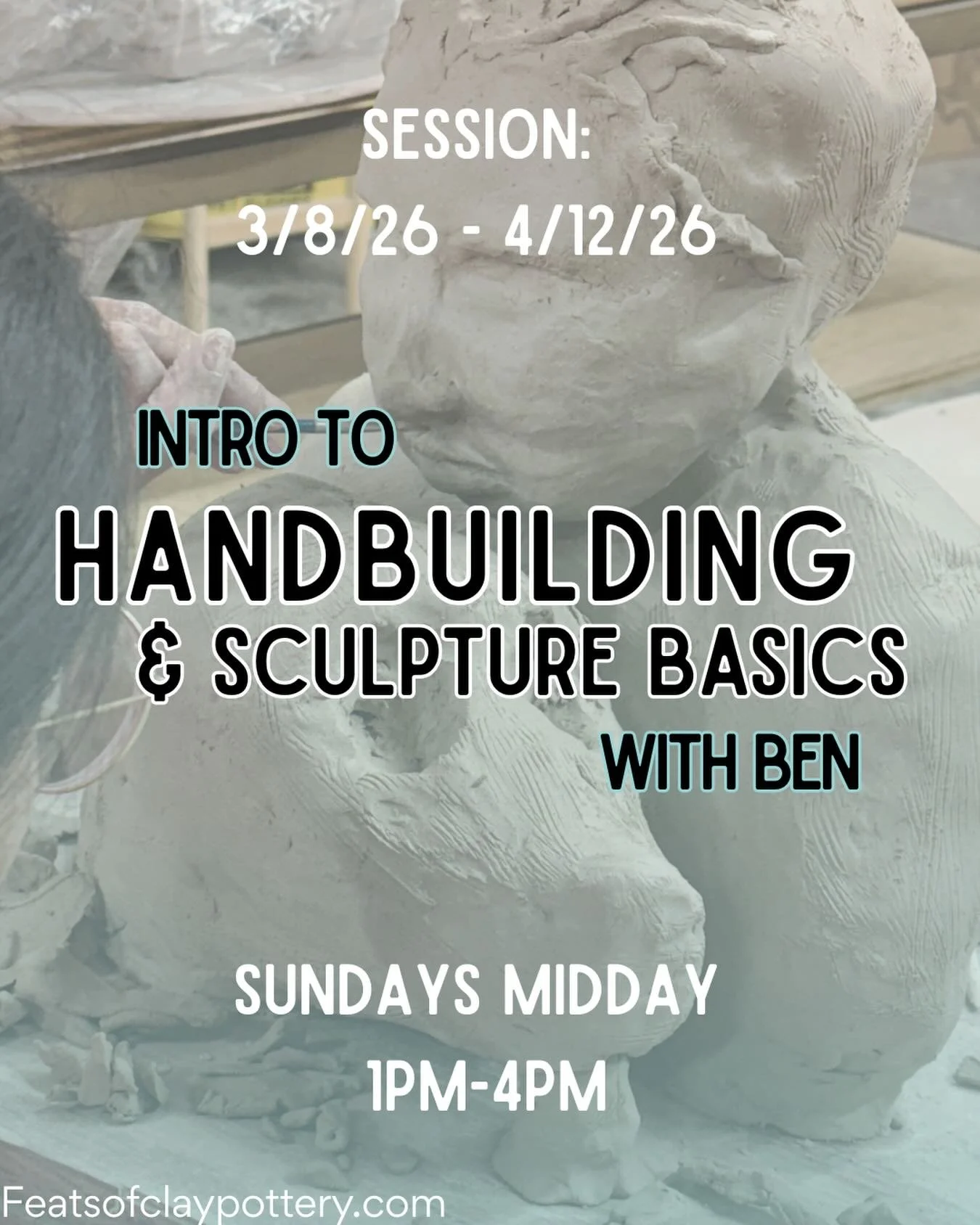 A fun class with a fun guy @bensiekierski🤪🤪🤪 This 6-week session starts on 3/8 and is OPEN TO BEGINNERS! Ben can help you make any items like totally useful bowls/cups to totally useful sculptures to brighten your space! 

Link in BIO🤳
All materi