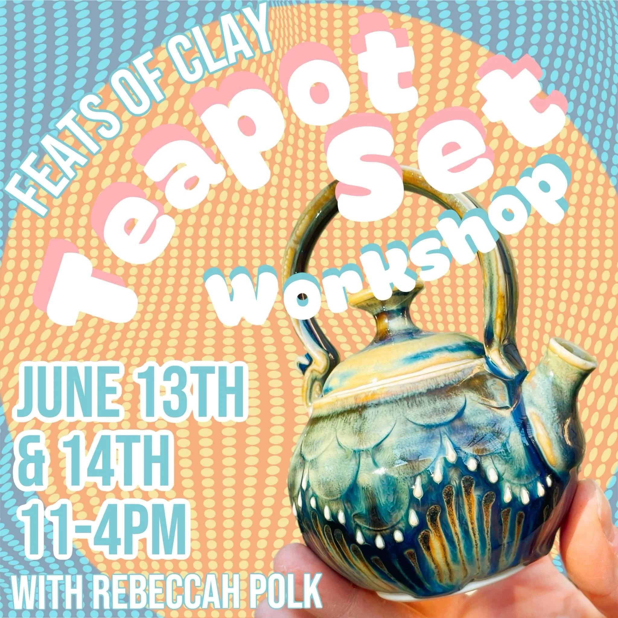 🫖❤️Tea Time❤️🫖 Now THIS is the tea we can really get behind. Have you ever wanted to make your own tea set? Well you&rsquo;re in luck because cutie teapot queen @reb.ceramics.art is hosting a weekend Teapot Set workshop! In this extensive class stu