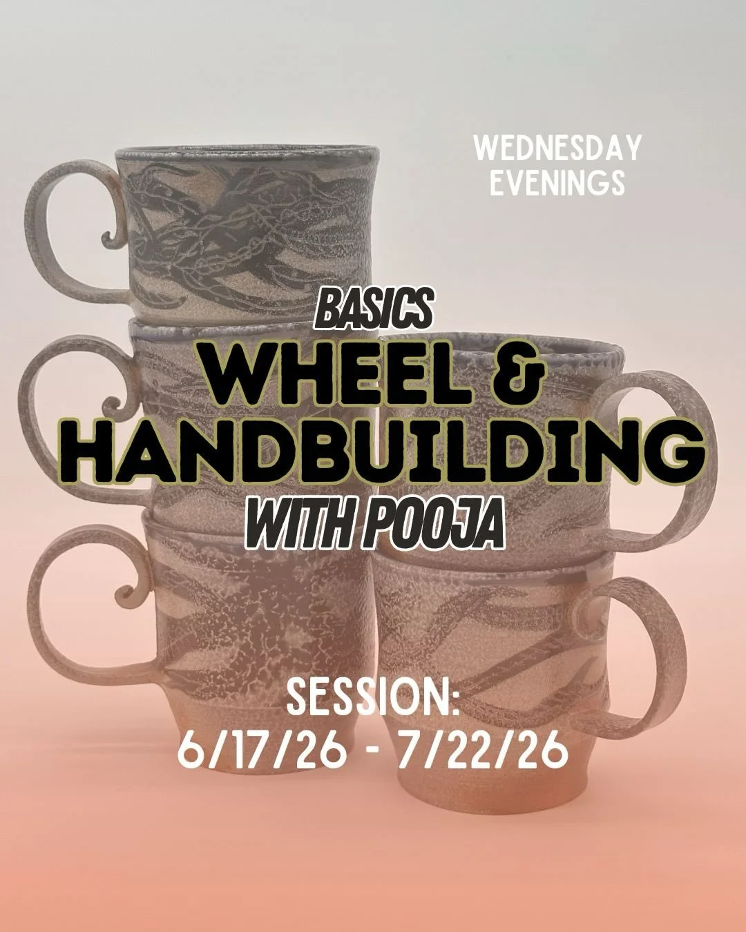 Has starting a new hobby been on your mind? Try this Wheel &amp; Hand building basics class with @ramnpooj on Wednesday evenings 6-9pm ✨ You&rsquo;ll get your hands dirty on and off the wheel. 10/10 new hobby!!

Session 6/17-7/22
Link in bio-Go to Cl