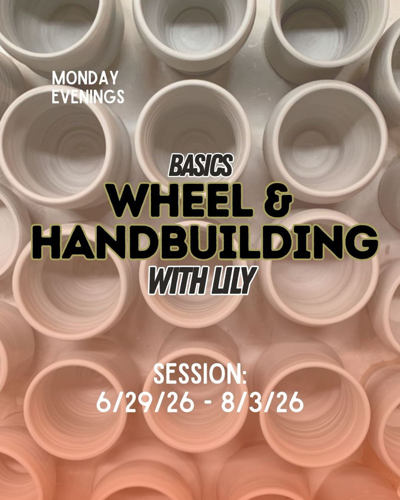 featsofclayatx Can&rsquo;t have the Monday blues when you have pottery class with @piercedpotterlily ✨ This 6-week session goes from 6-9pm and it&rsquo;s all about learning skills on and off the wheel~

Link in Bio-> Go to Classes🤳