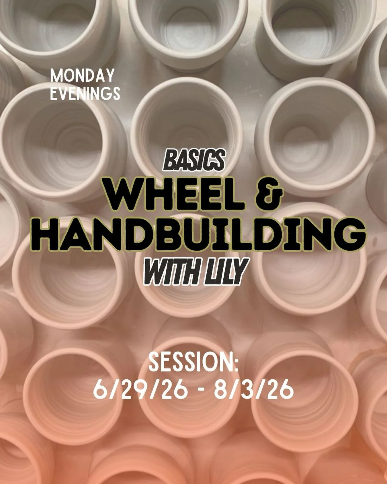 featsofclayatx Can&rsquo;t have the Monday blues when you have pottery class with @piercedpotterlily ✨ This 6-week session goes from 6-9pm and it&rsquo;s all about learning skills on and off the wheel~

Link in Bio-> Go to Classes🤳