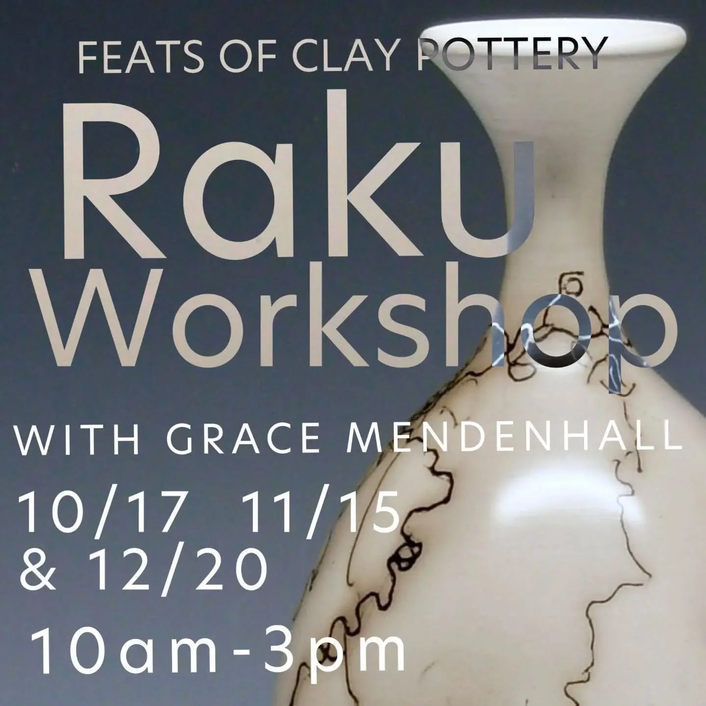 Bring your work and join us for a fun Raku workshop with kiln queen @et.al.pottery!

Experiment with these unique glaze techniques and this glowing and exciting firing type. 

Register at the link in bio ➡️ go to workshops
