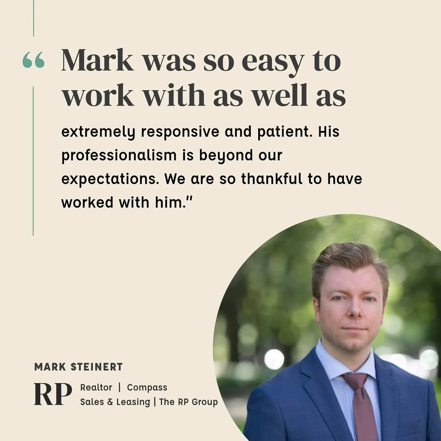 We love helping our clients in all aspects of real estate. Shout out to Mark for this 5 star review!

5/5 ⭐️ &ldquo;My husband and I purchased our first rental property and Mark was extremely efficient in helping to find a great tenant. He was so eas