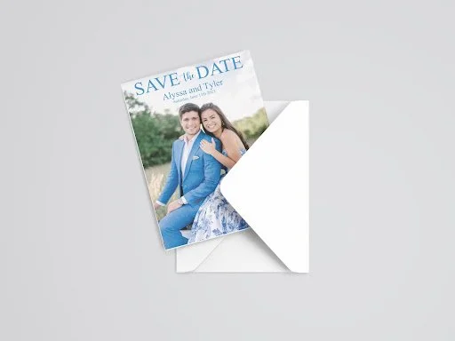 Invitation design for a wedding.