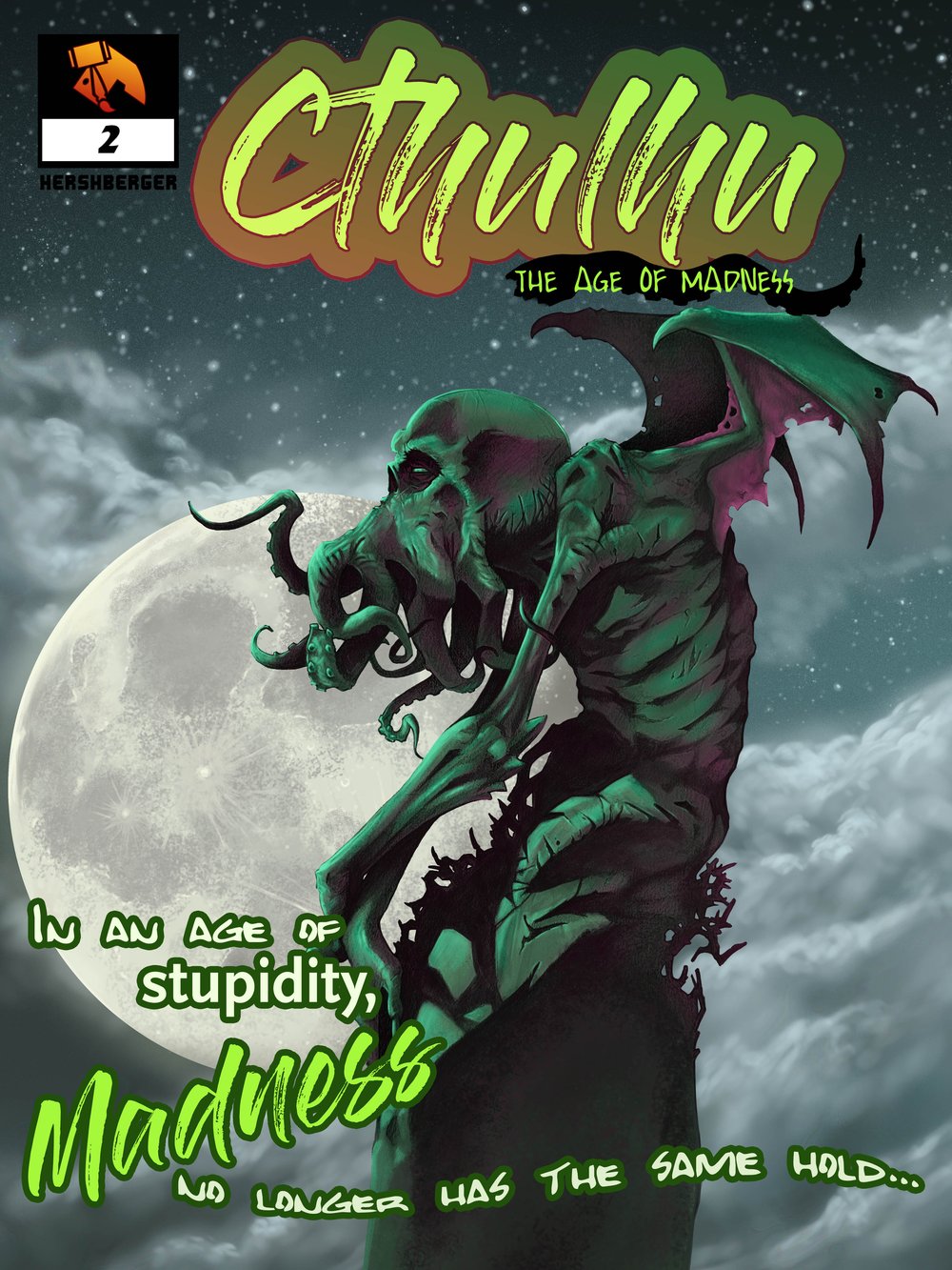 Caballo embrague Cortés Cthulhu Comic - Poster Print — Dwarven Palette