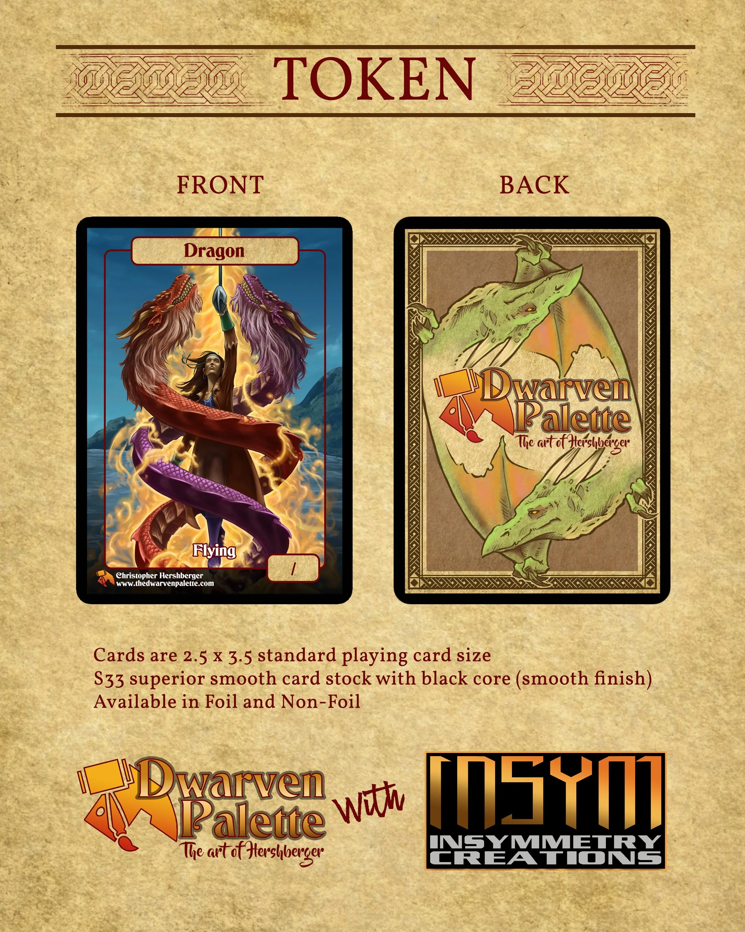 Dragon Token (Tatsumi) - MTG