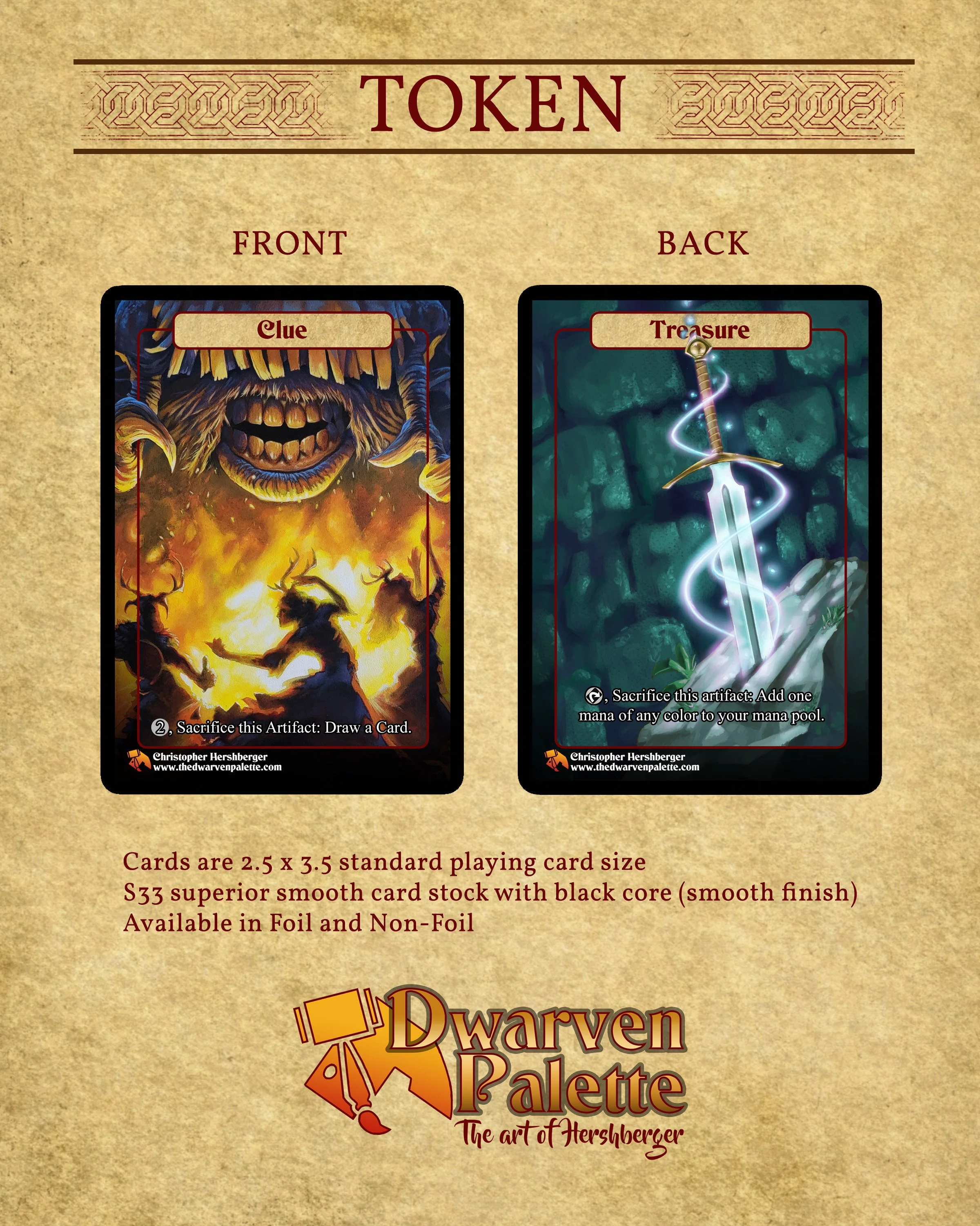 Clue // Treasure Token - MTG