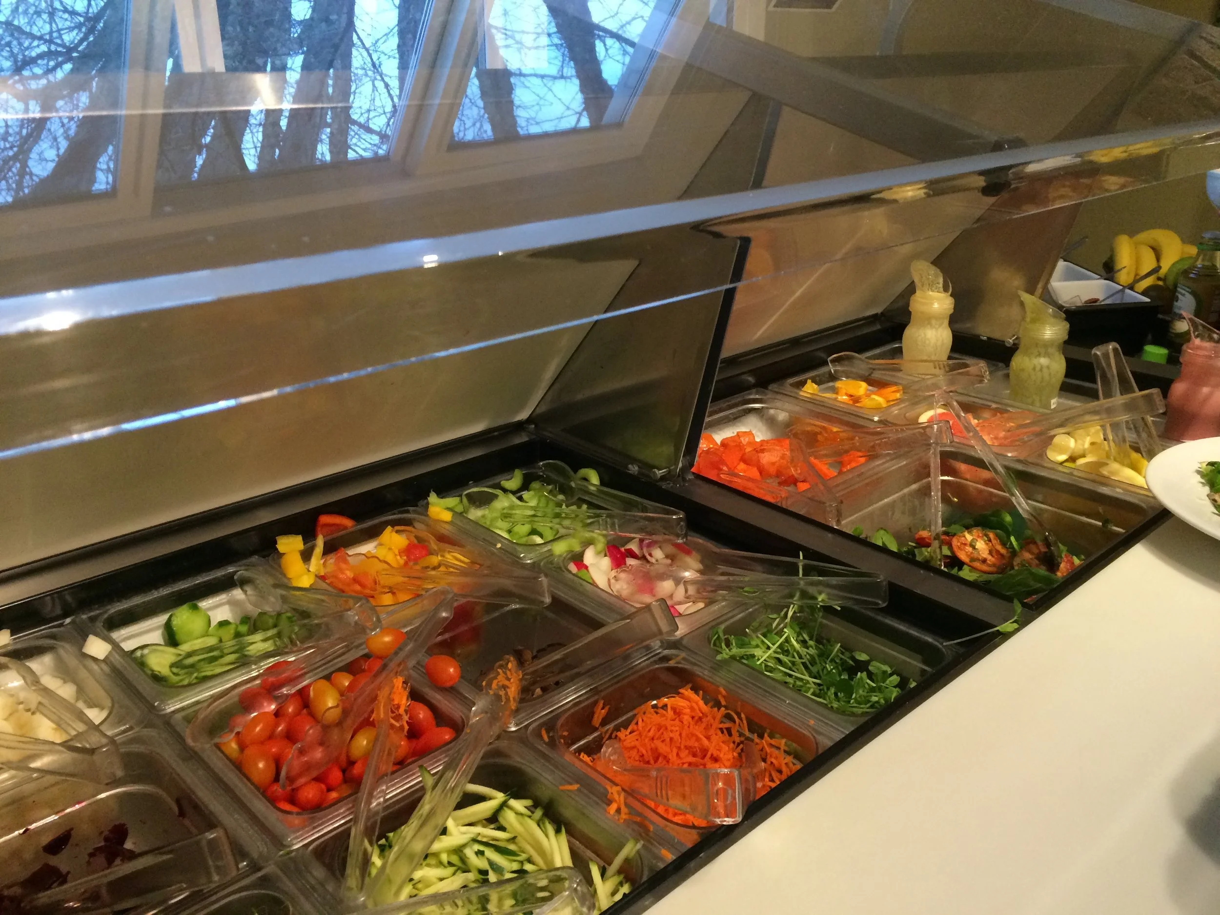 Salad bar at all meals