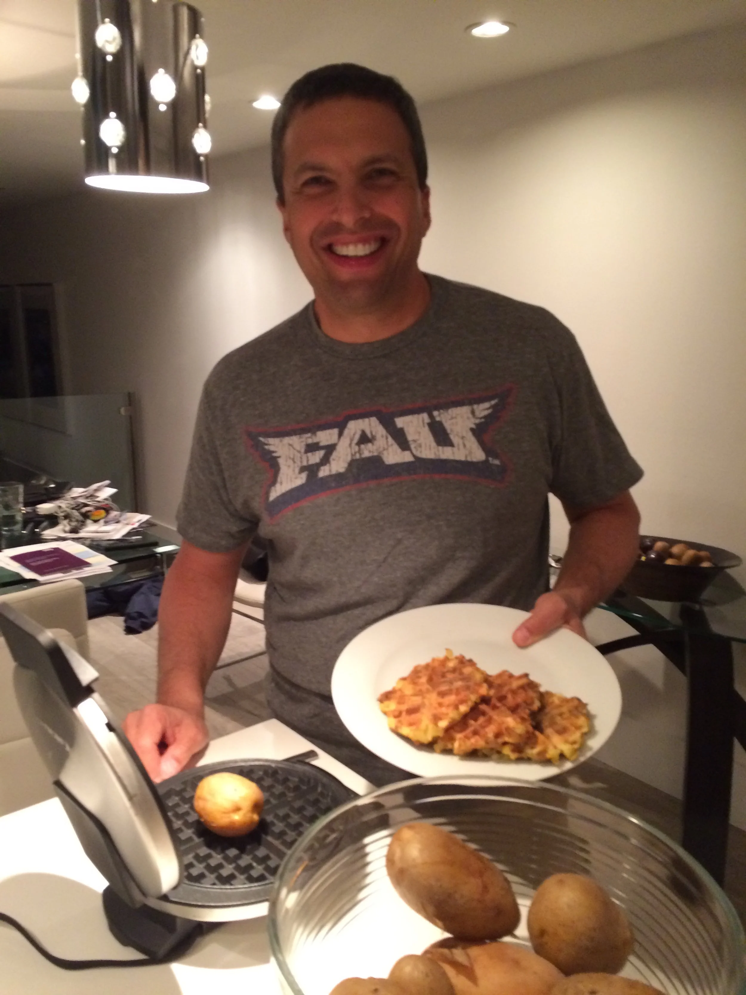 Healthy waffle fries