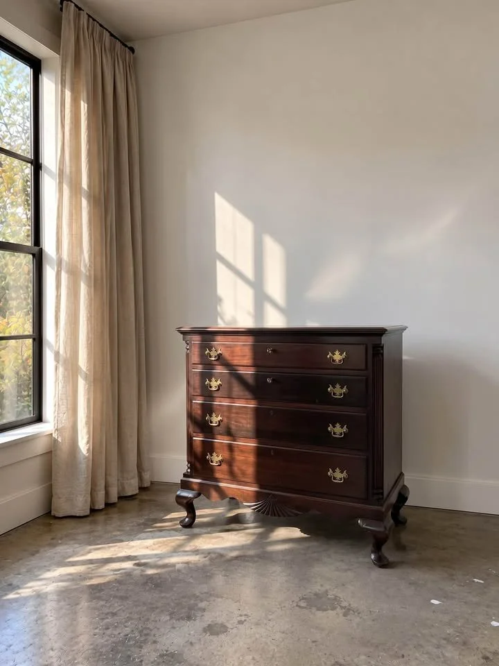Vintage Charak Furniture Chest | Boston Mahogany Dresser