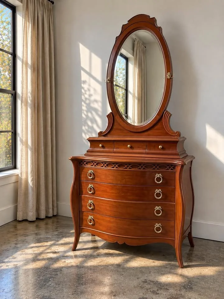 Lexington Lynn Hollyn Dresser with Detachable Oval Mirror