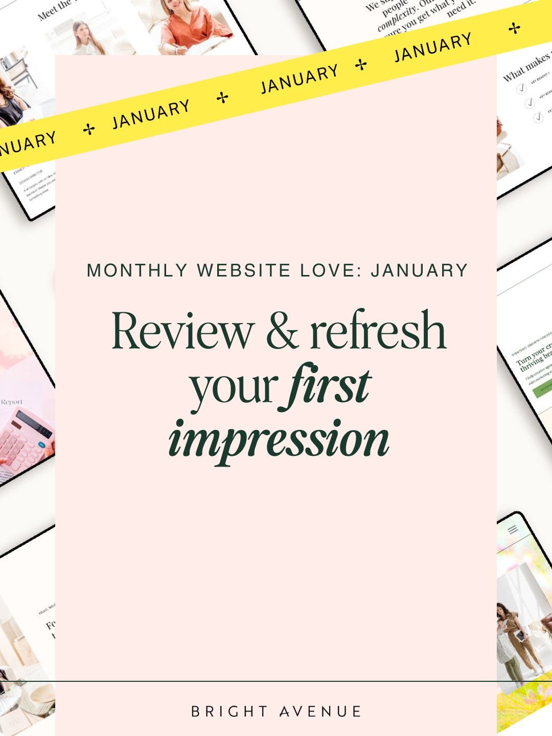 Introducing The Bright Website Edit - a monthly series for 2026 where I&rsquo;ll be showing a quick way you can keep your website feeling fresh throughout the year.

Because, to get the most out of your website, it needs some ongoing time and care. 
